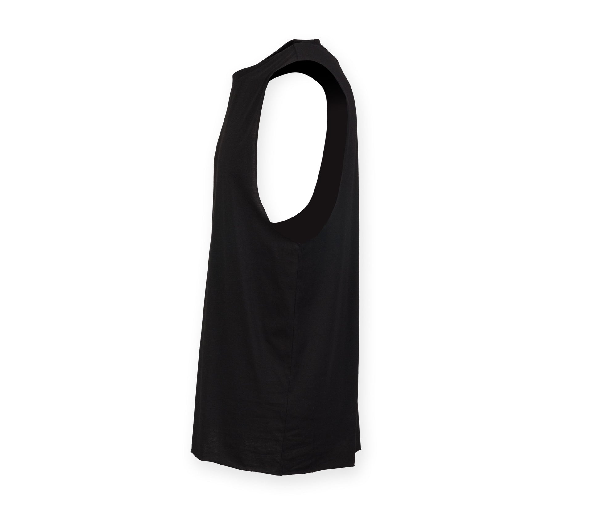 Débardeur Homme Emmanchures Échancrées - Black