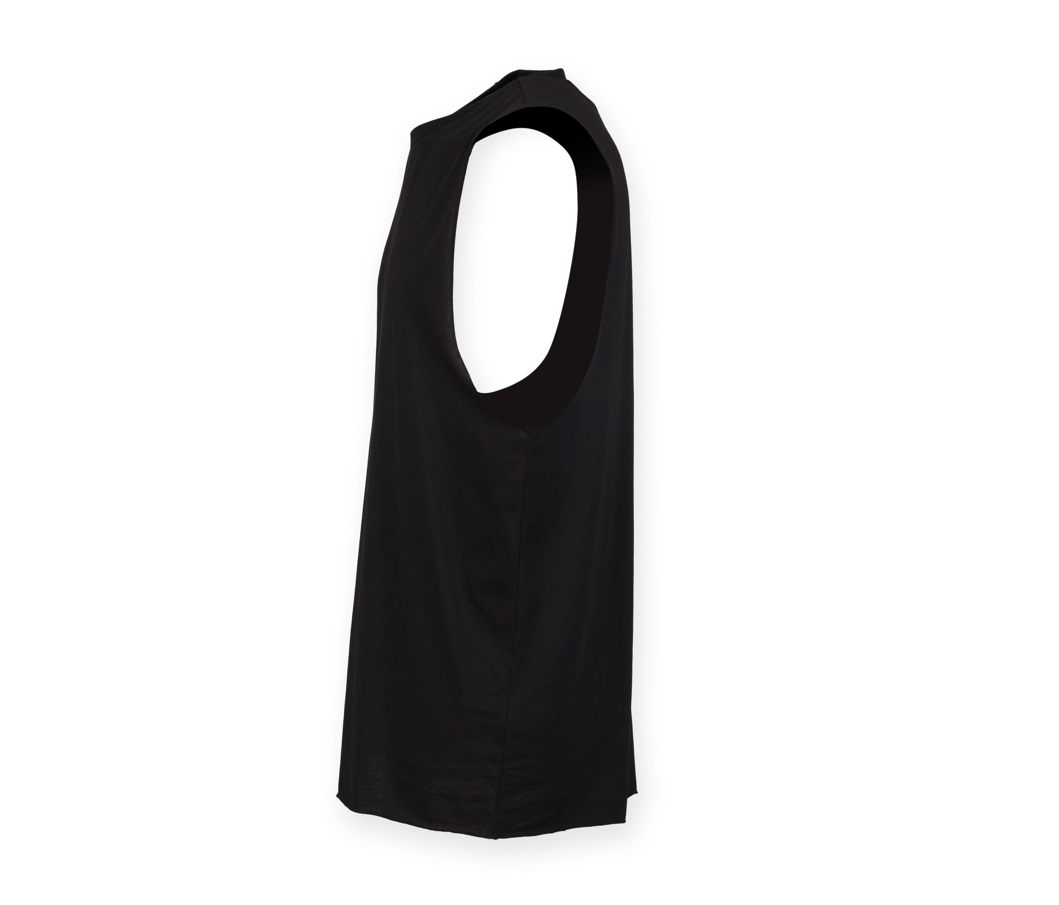 Débardeur Homme Emmanchures Échancrées - Black