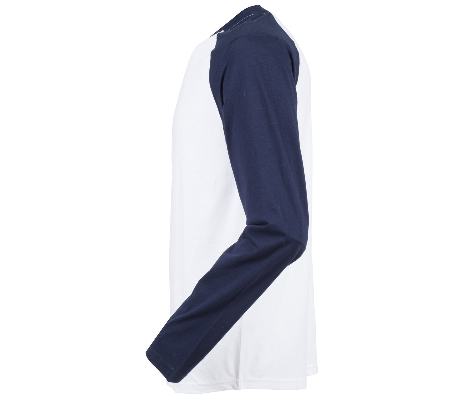Tee-Shirt Baseball Manches Longues - White/oxford Navy