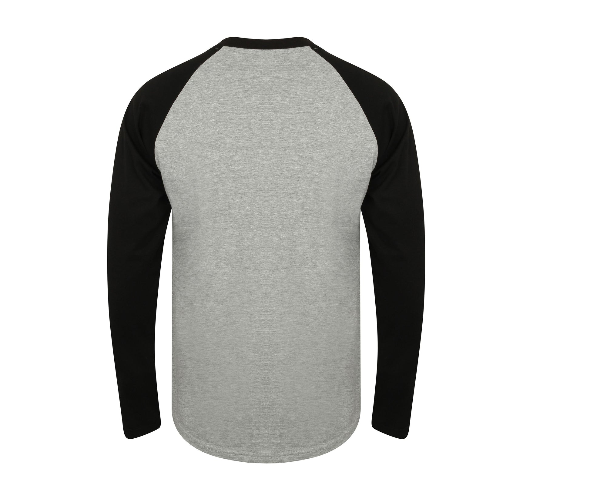 Tee-Shirt Baseball Manches Longues - Heather Grey/black