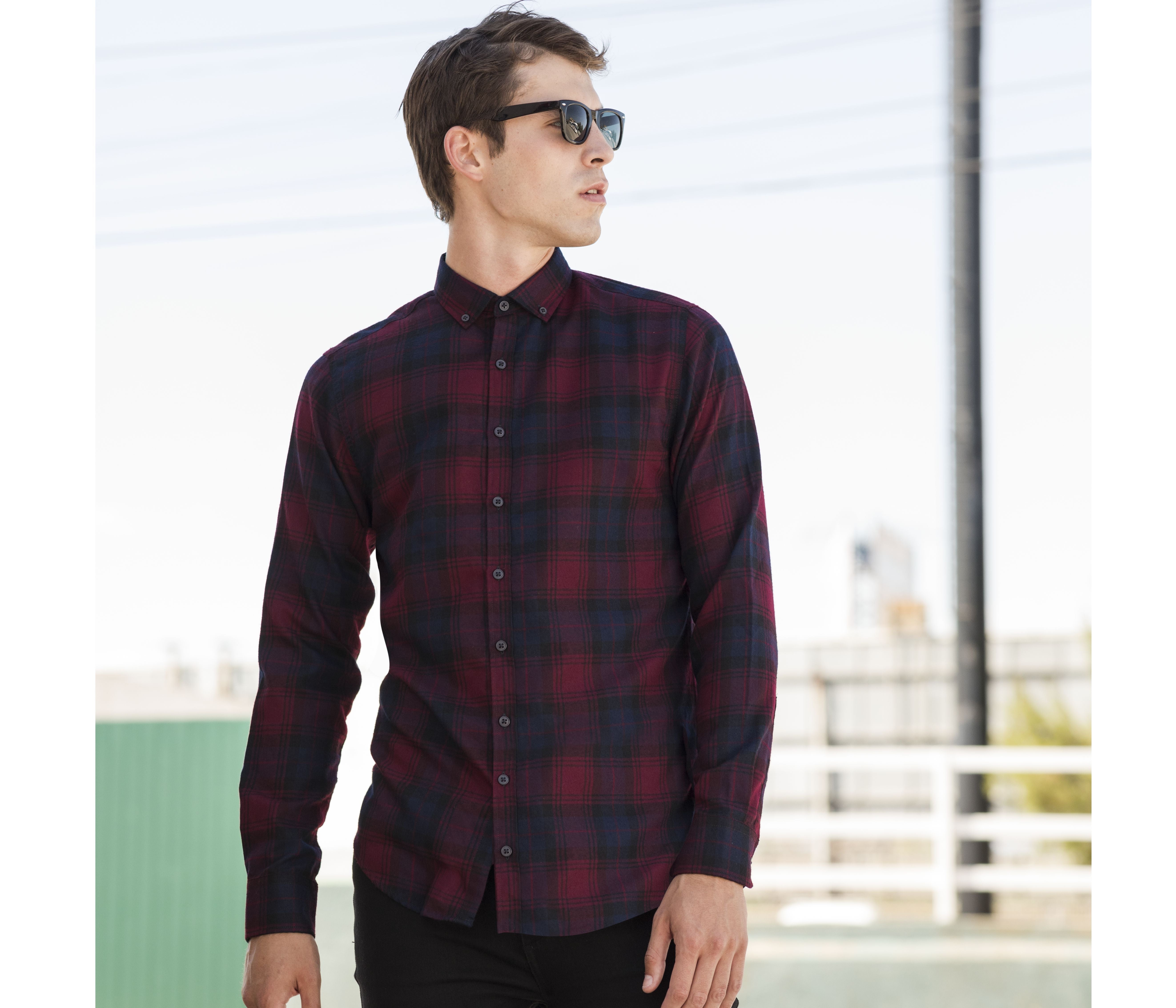 Chemise décontractée à carreaux