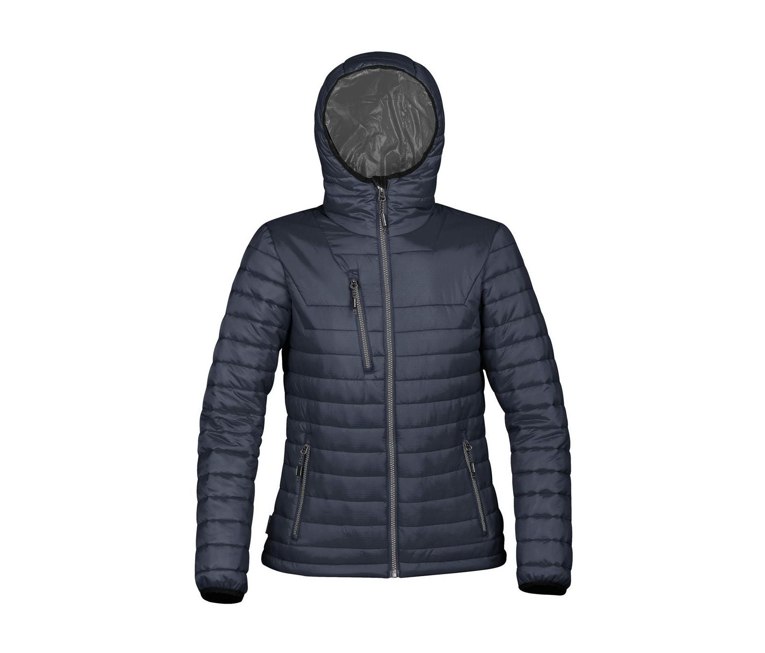 Doudoune à Capuche Femme - Navy / Charcoal