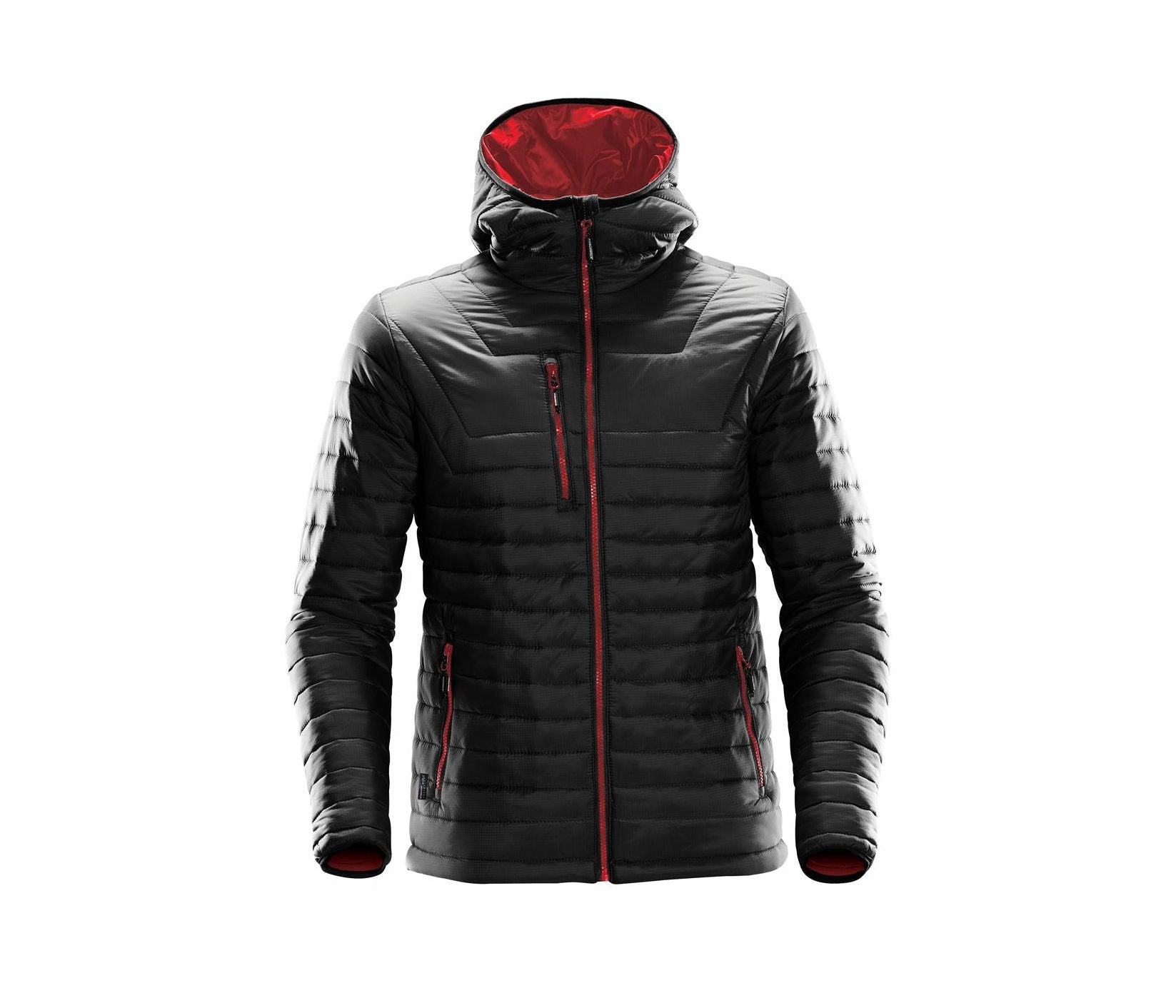 Doudoune à Capuche Homme - Black / True Red