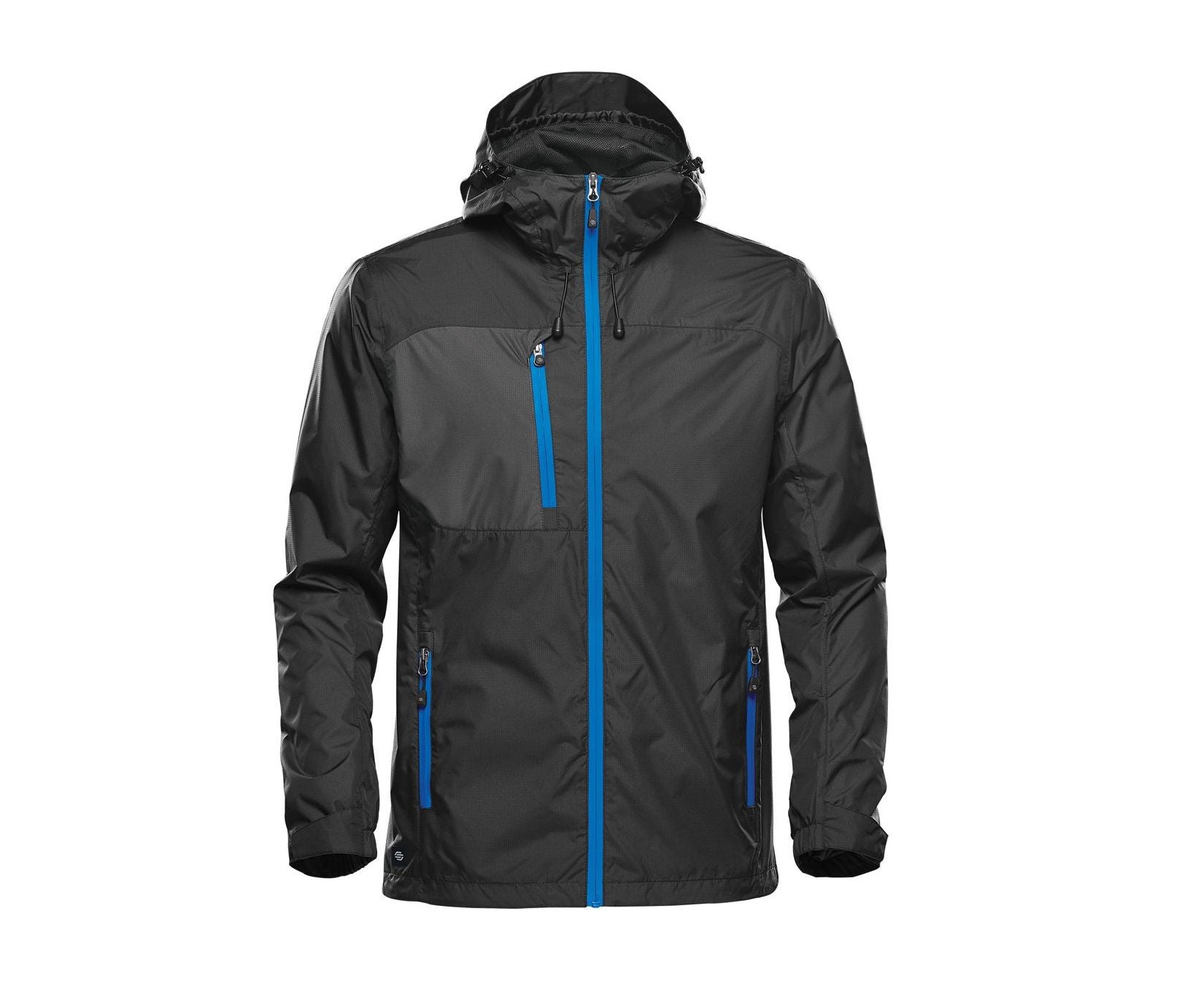 Veste Légère de Pluie - Black / Azure Blue
