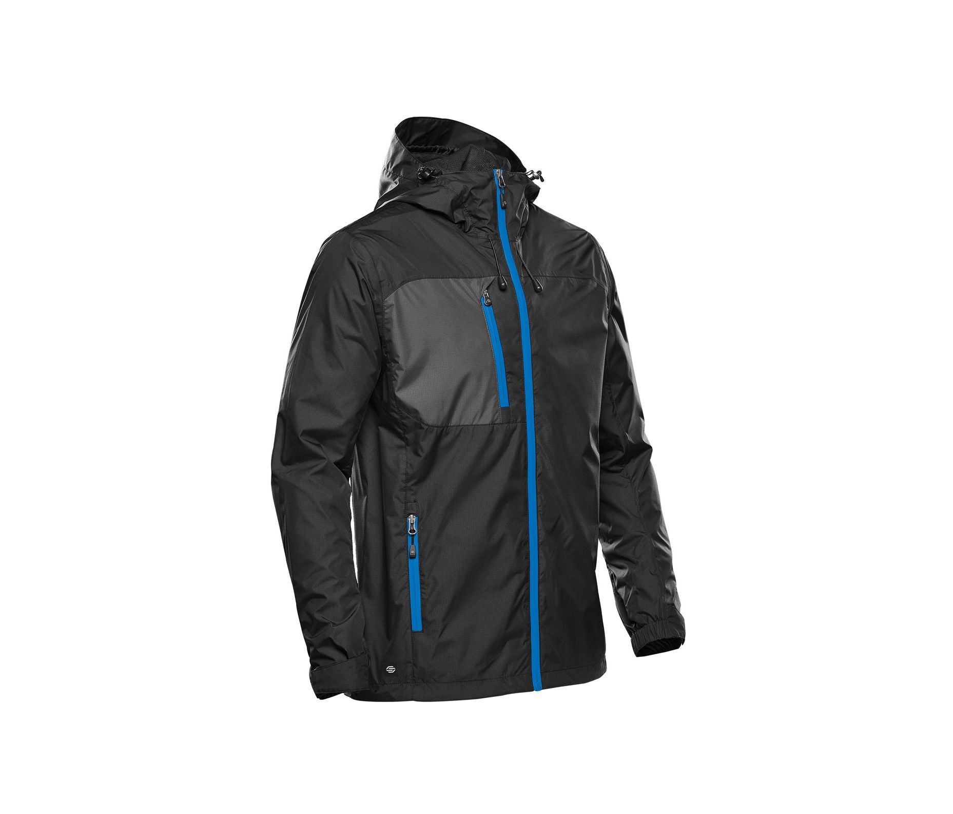 Veste Légère de Pluie - Black / Azure Blue