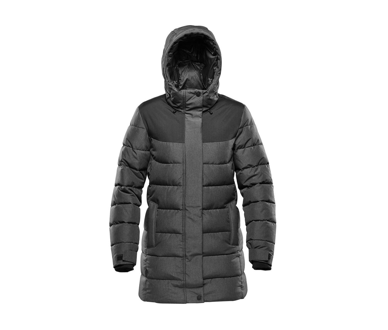 Parka Matelassée Avec Capuche - Heather Grey