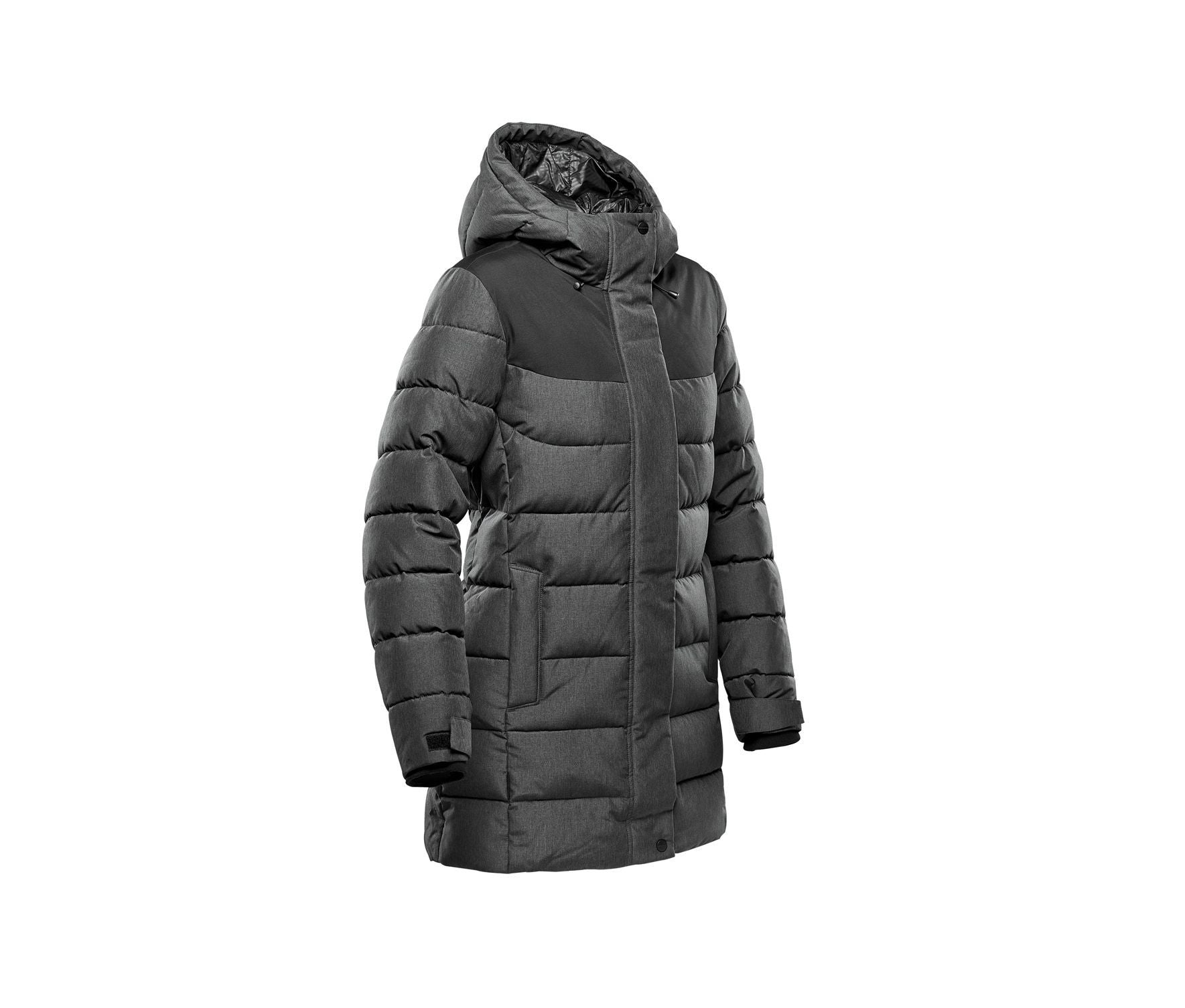 Parka Matelassée Avec Capuche - Heather Grey