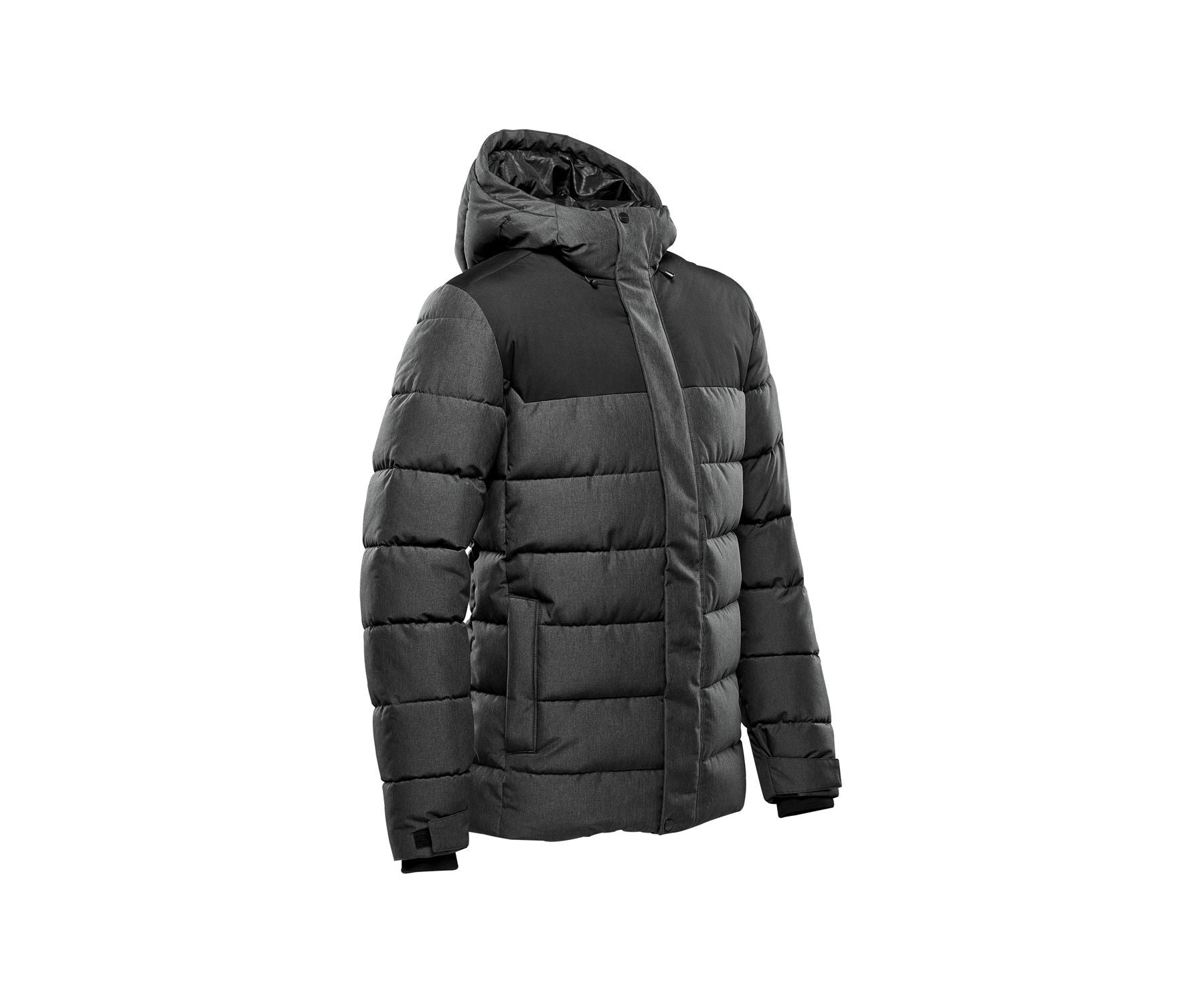 Parka Matelassée Avec Capuche - Heather Grey