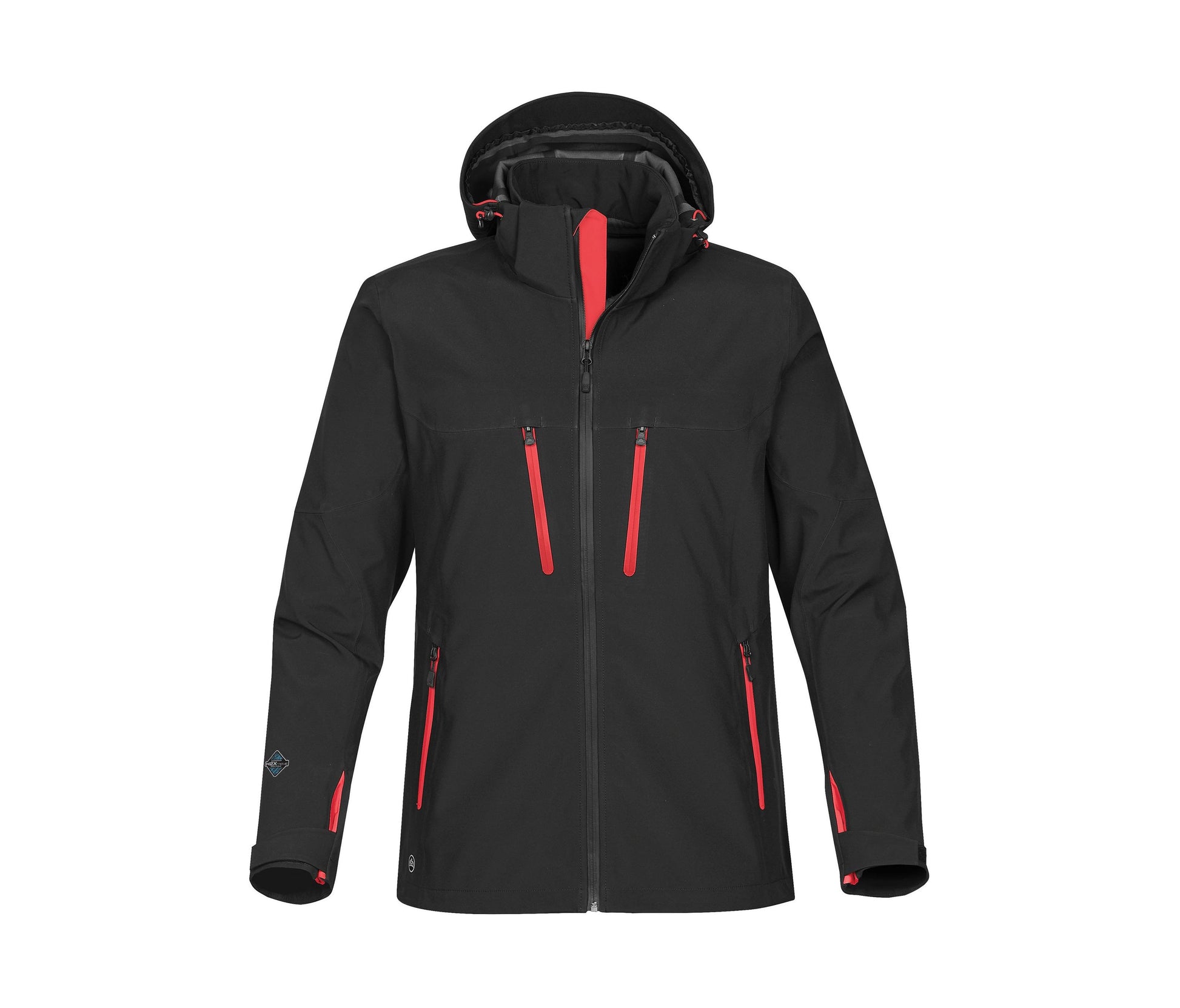 Veste Softshell Haute Technicité Homme - Black / Bright Red
