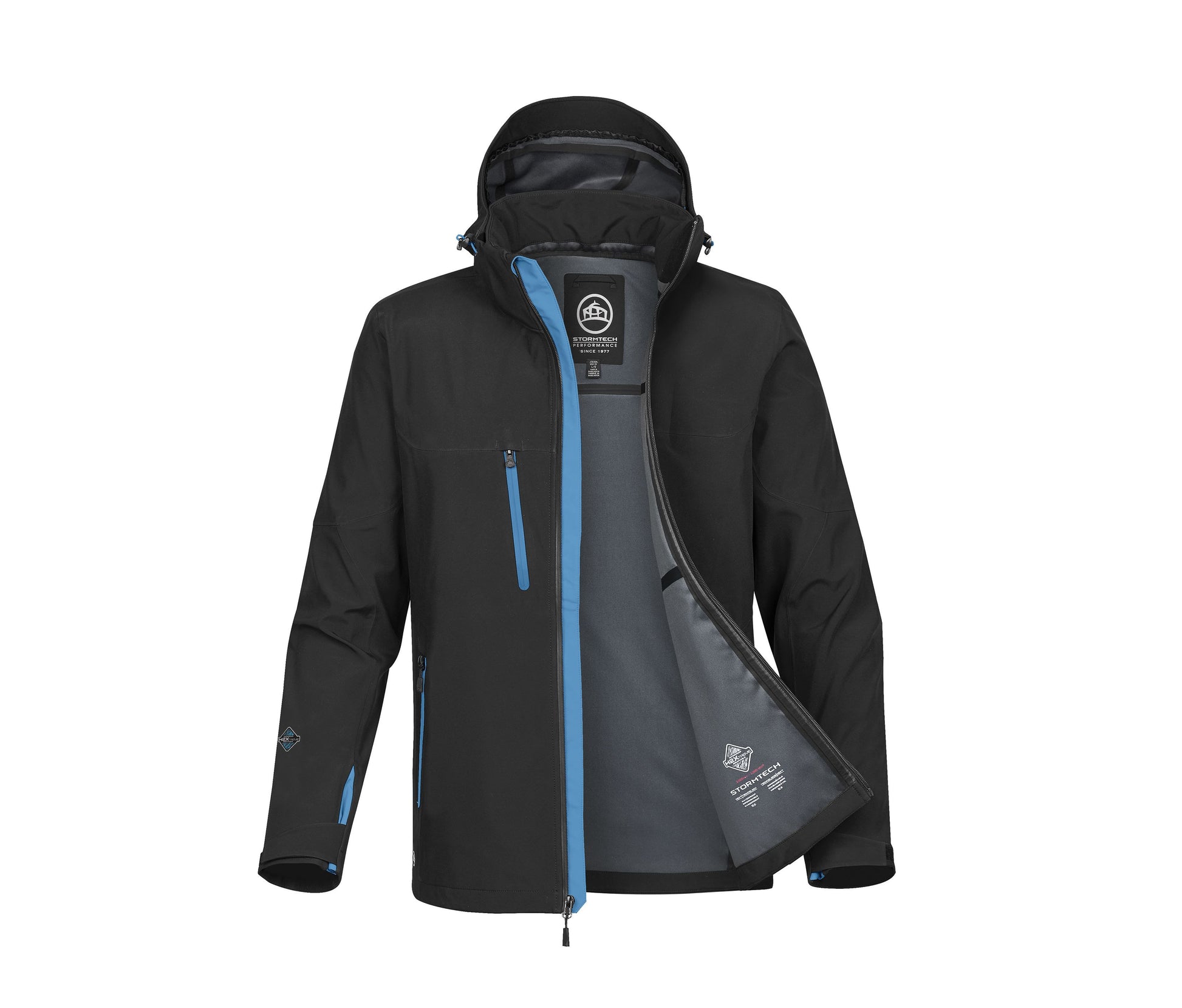 Veste Softshell Haute Technicité Homme - Black / Electric Blue