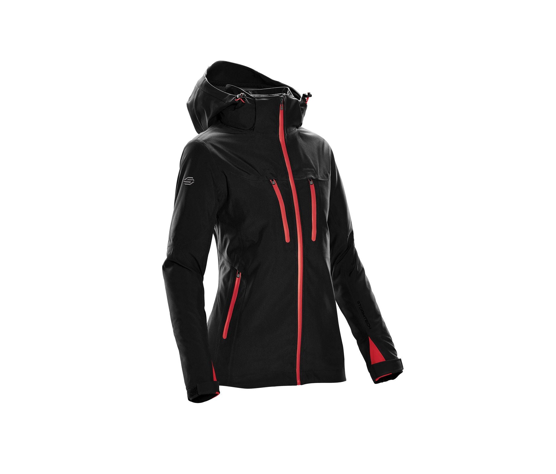 Parka Femme 3 en 1 - Black / Bright Red