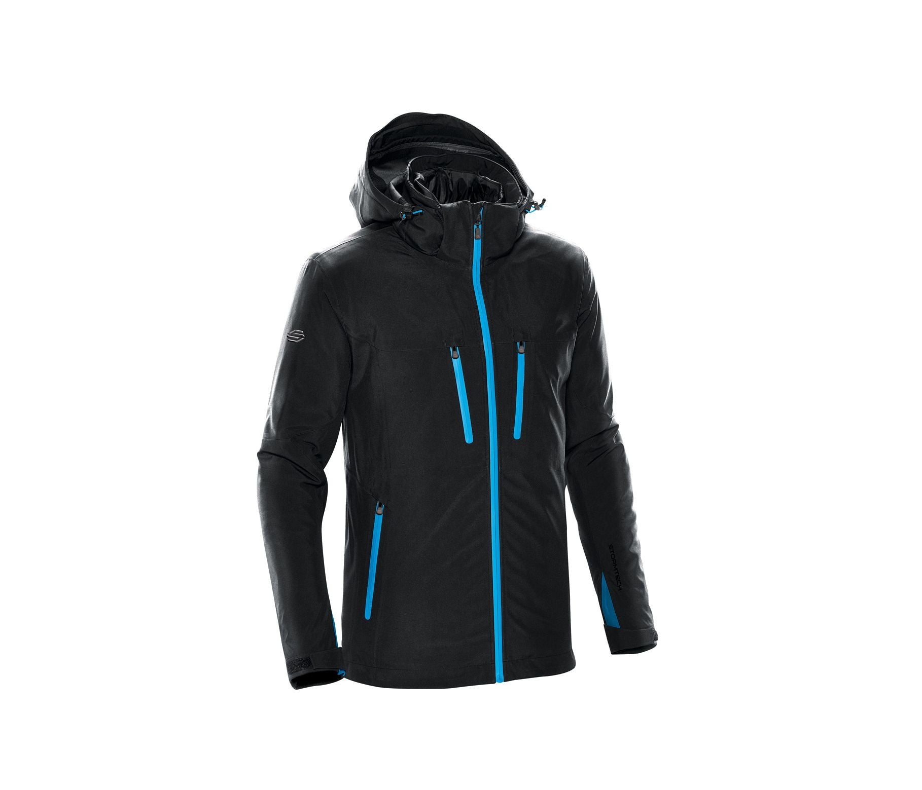 Parka Homme 3 en 1 - Black / Electric Blue