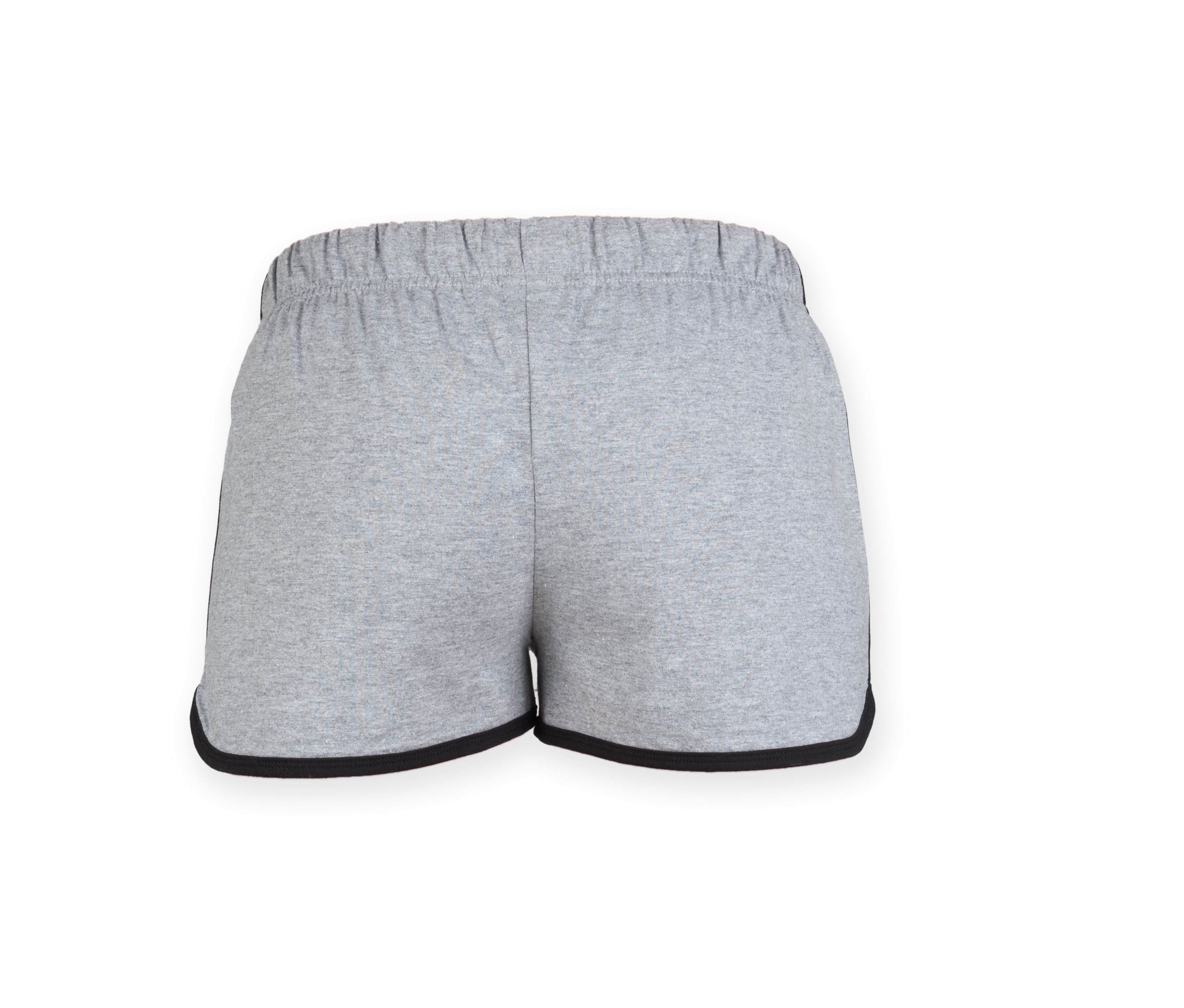 Short Rétro Femme - Heather Grey/black