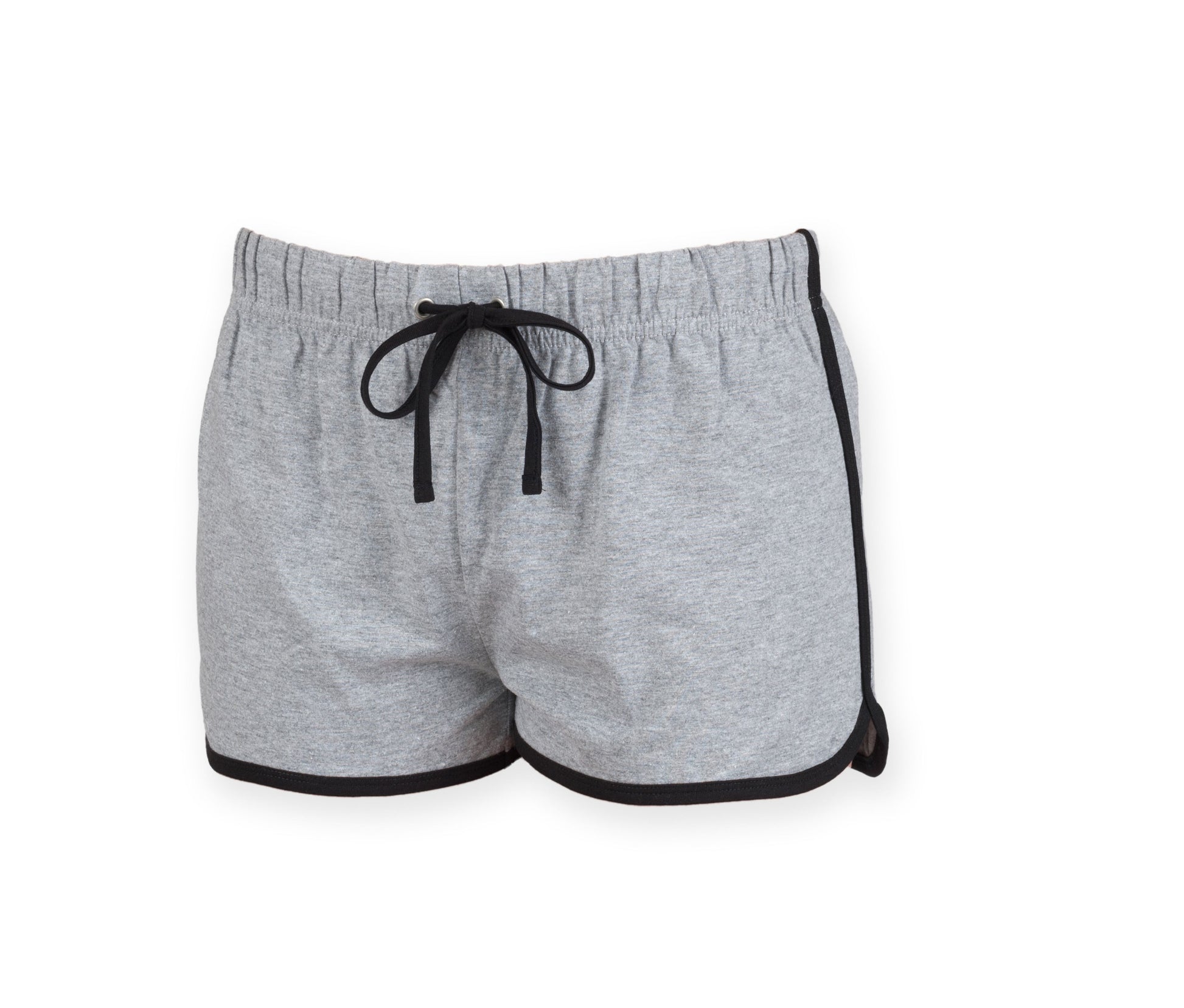 Short Rétro Femme - Heather Grey/black