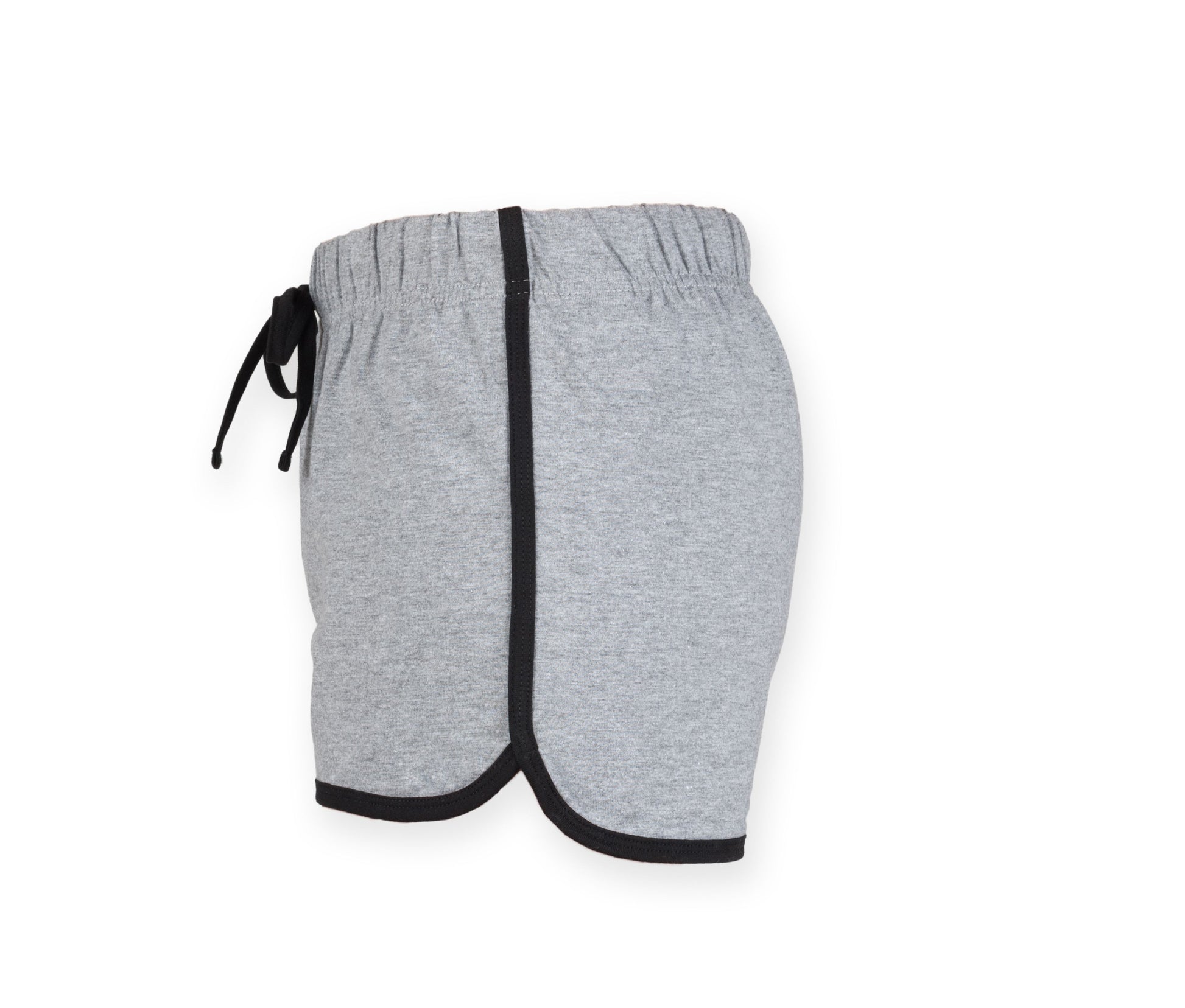 Short Rétro Femme - Heather Grey/black