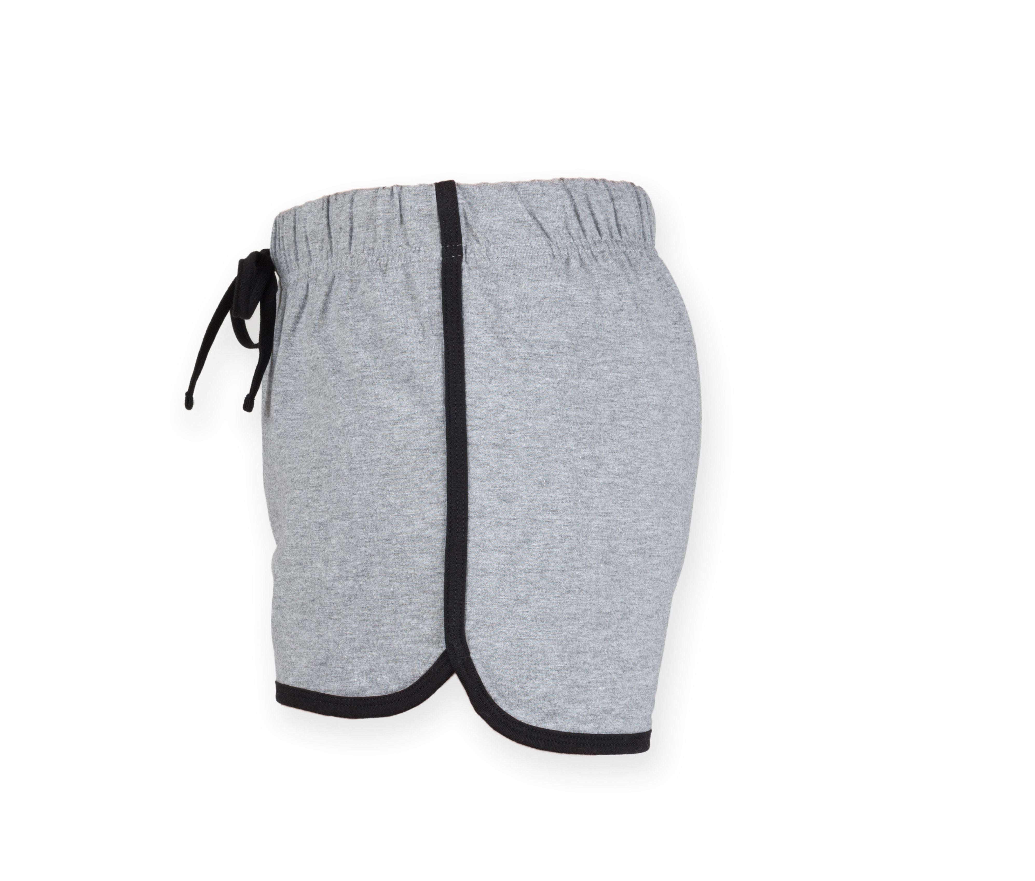 Short Rétro Femme - Heather Grey/black