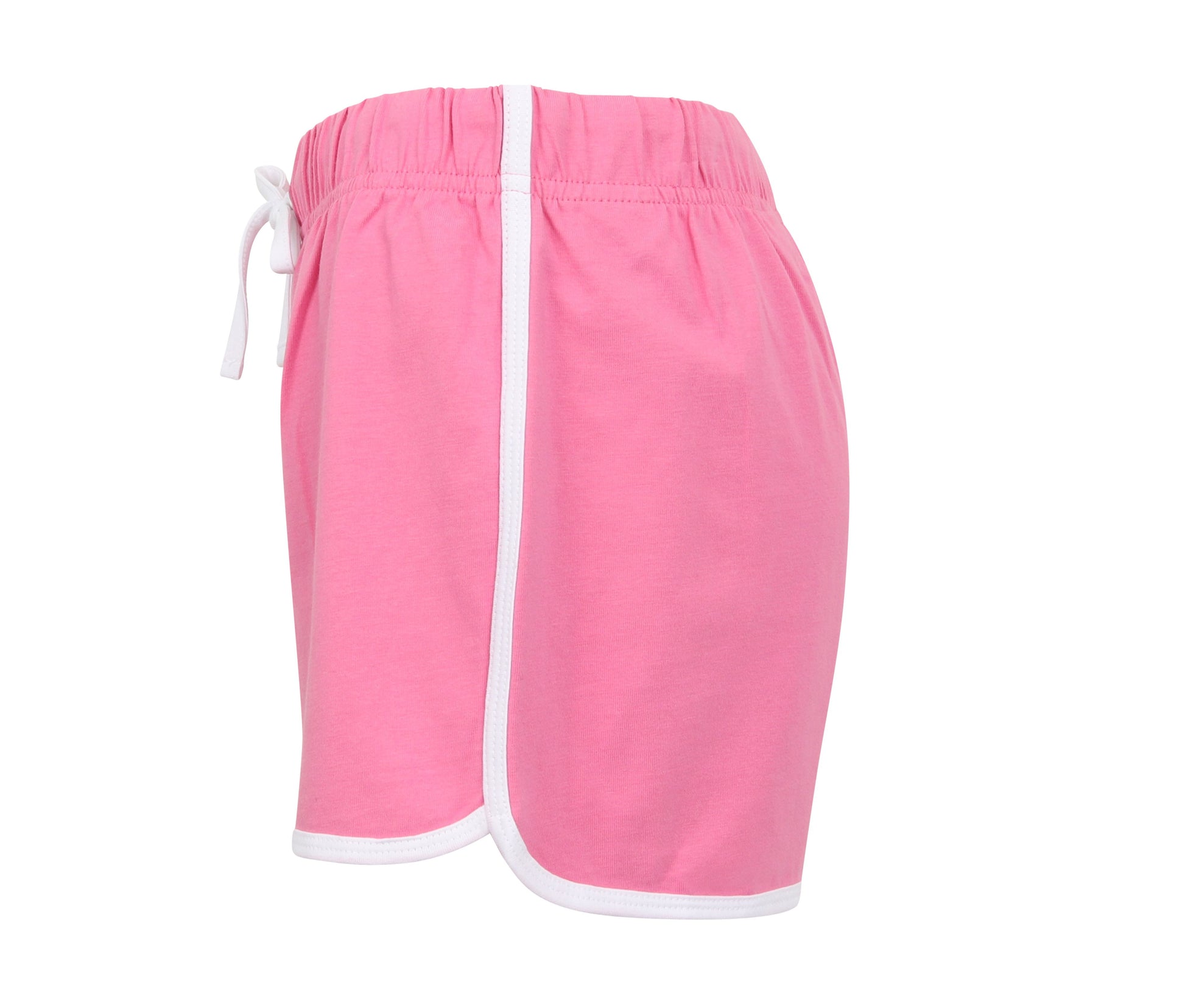 Short Rétro Femme - Bright Pink/white