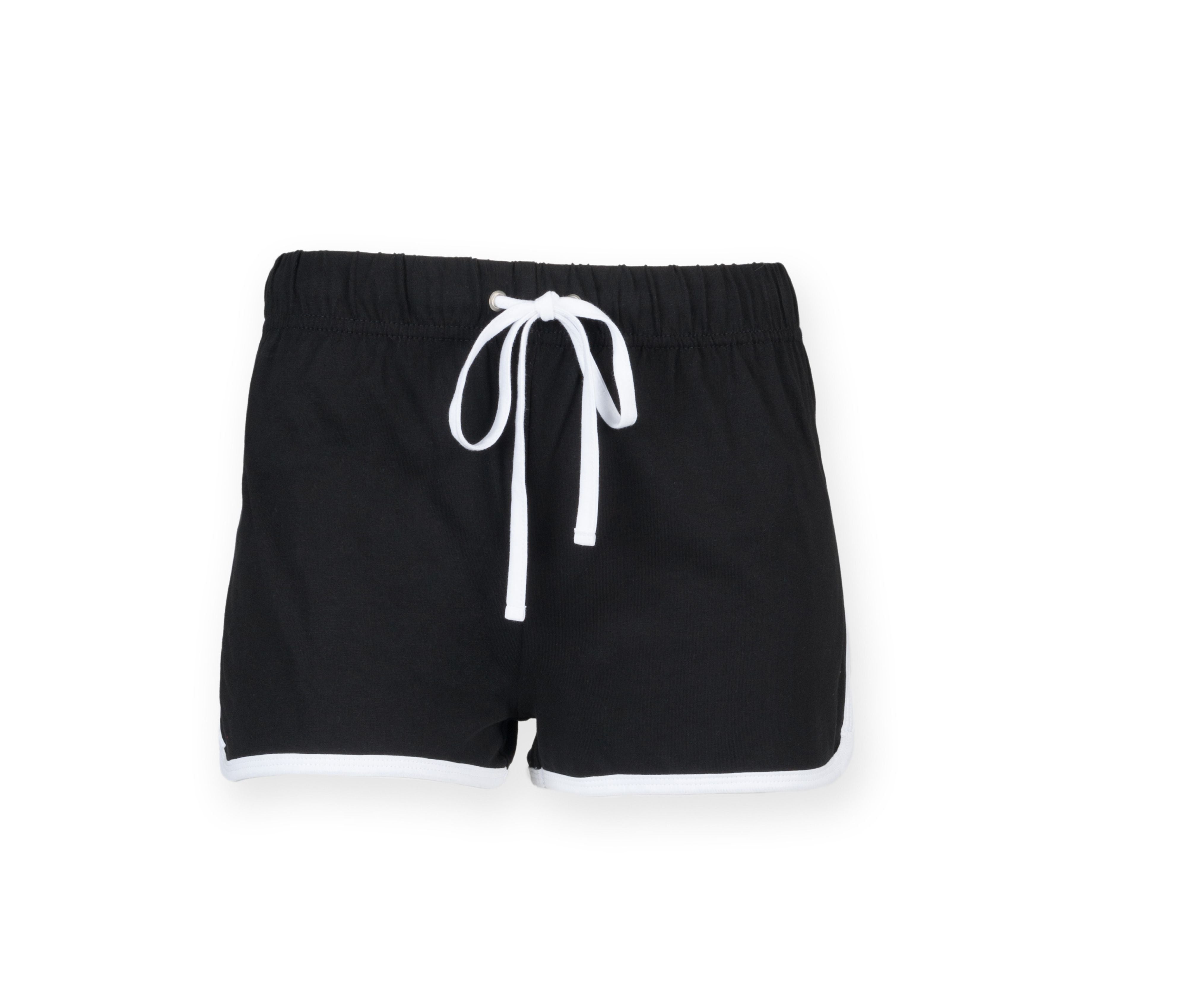Short Rétro Femme - Black/white