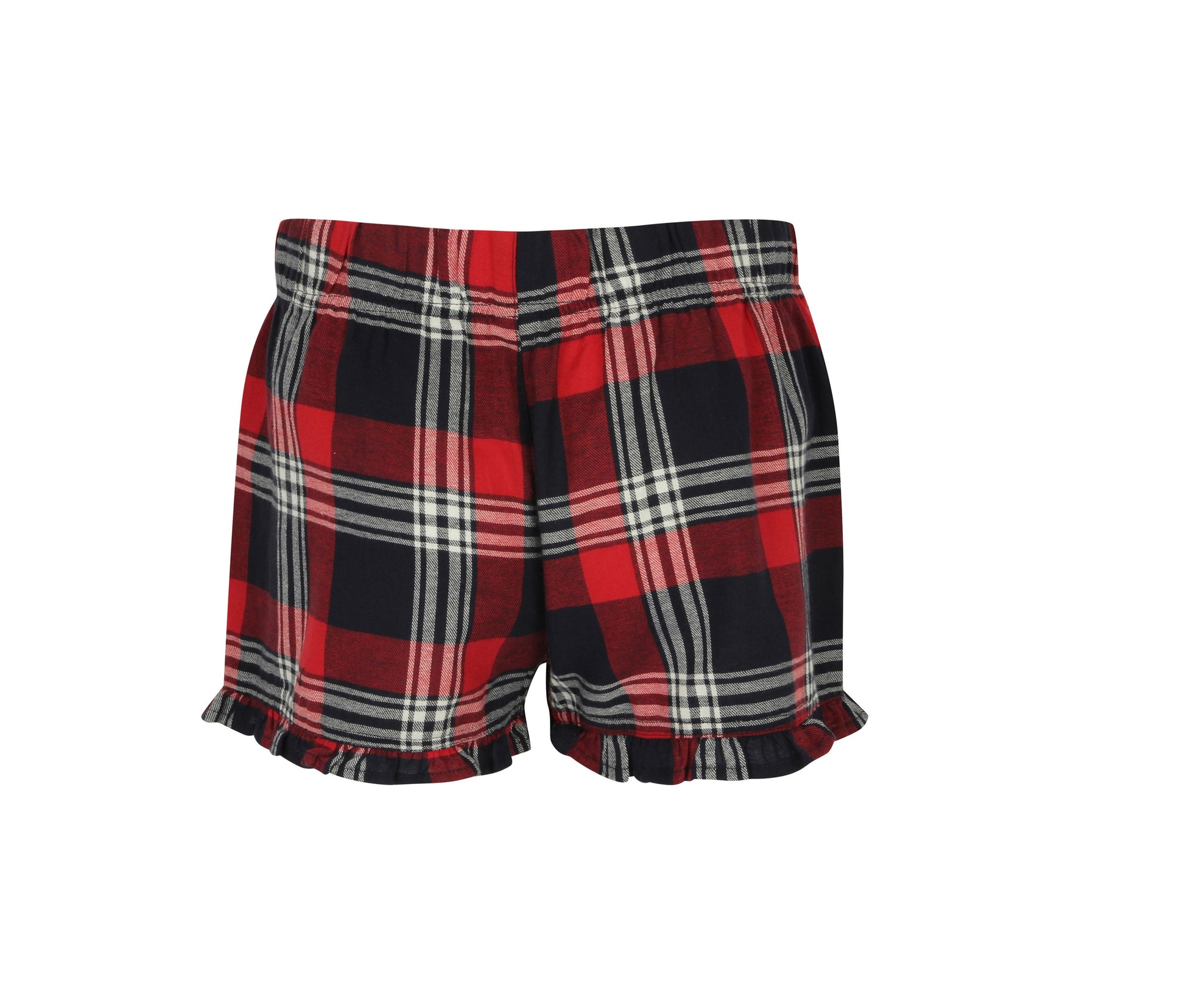 Short de Pyjama Femme - Red/navy Check