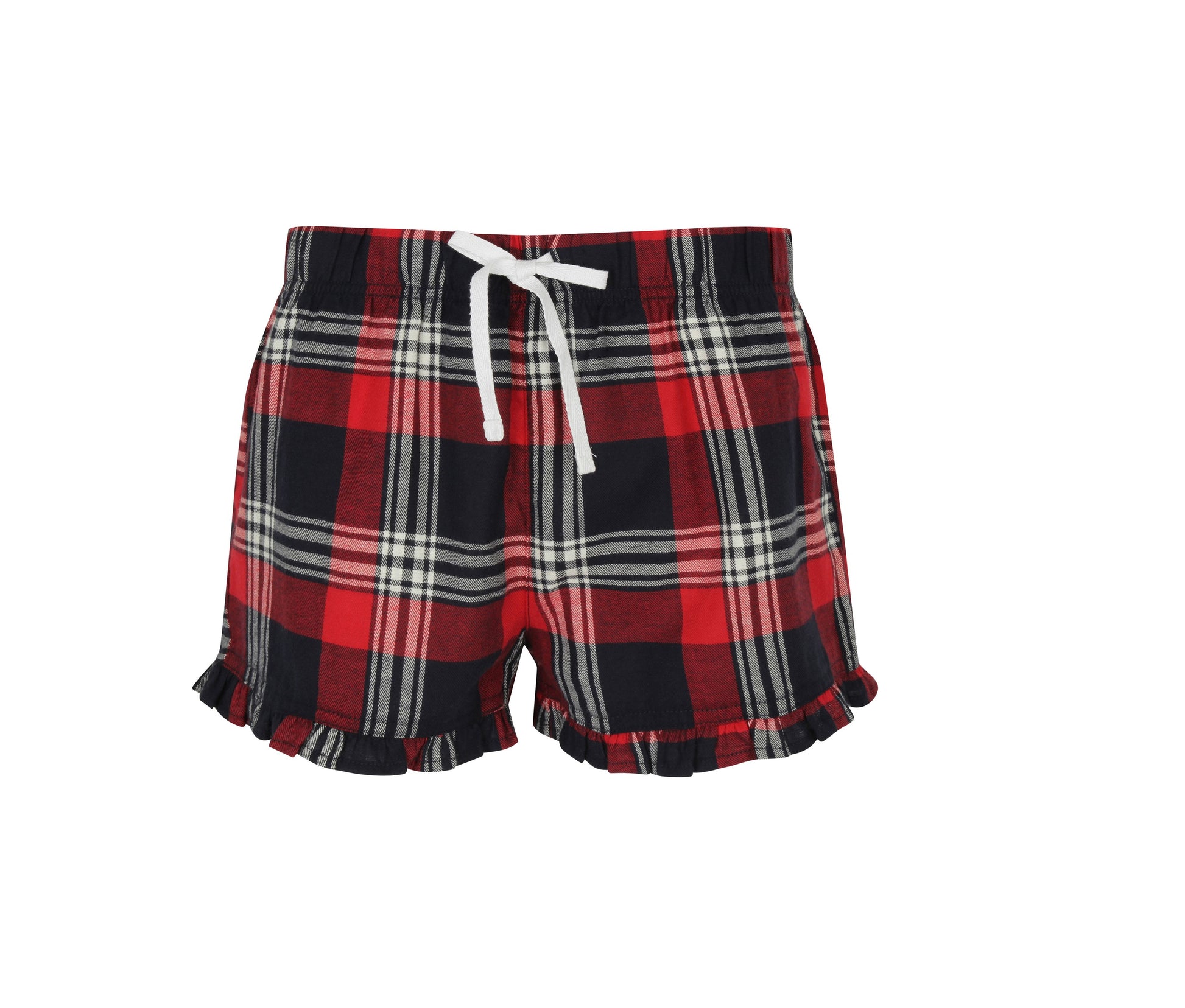 Short de Pyjama Femme - Red/navy Check