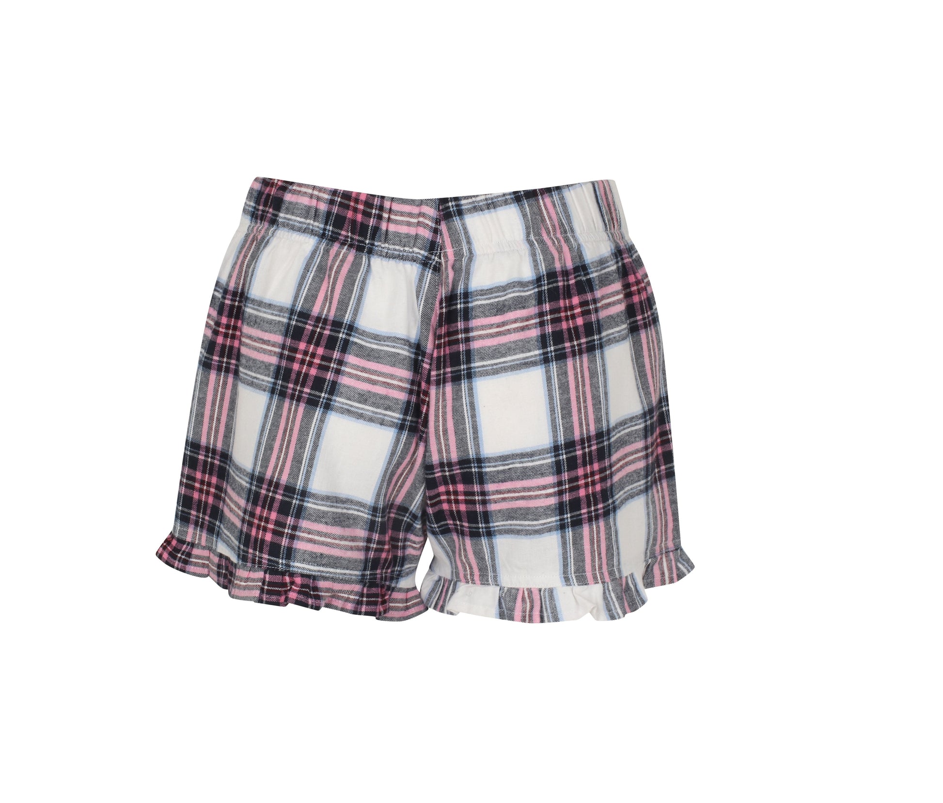 Short de Pyjama Femme - White/pink Check