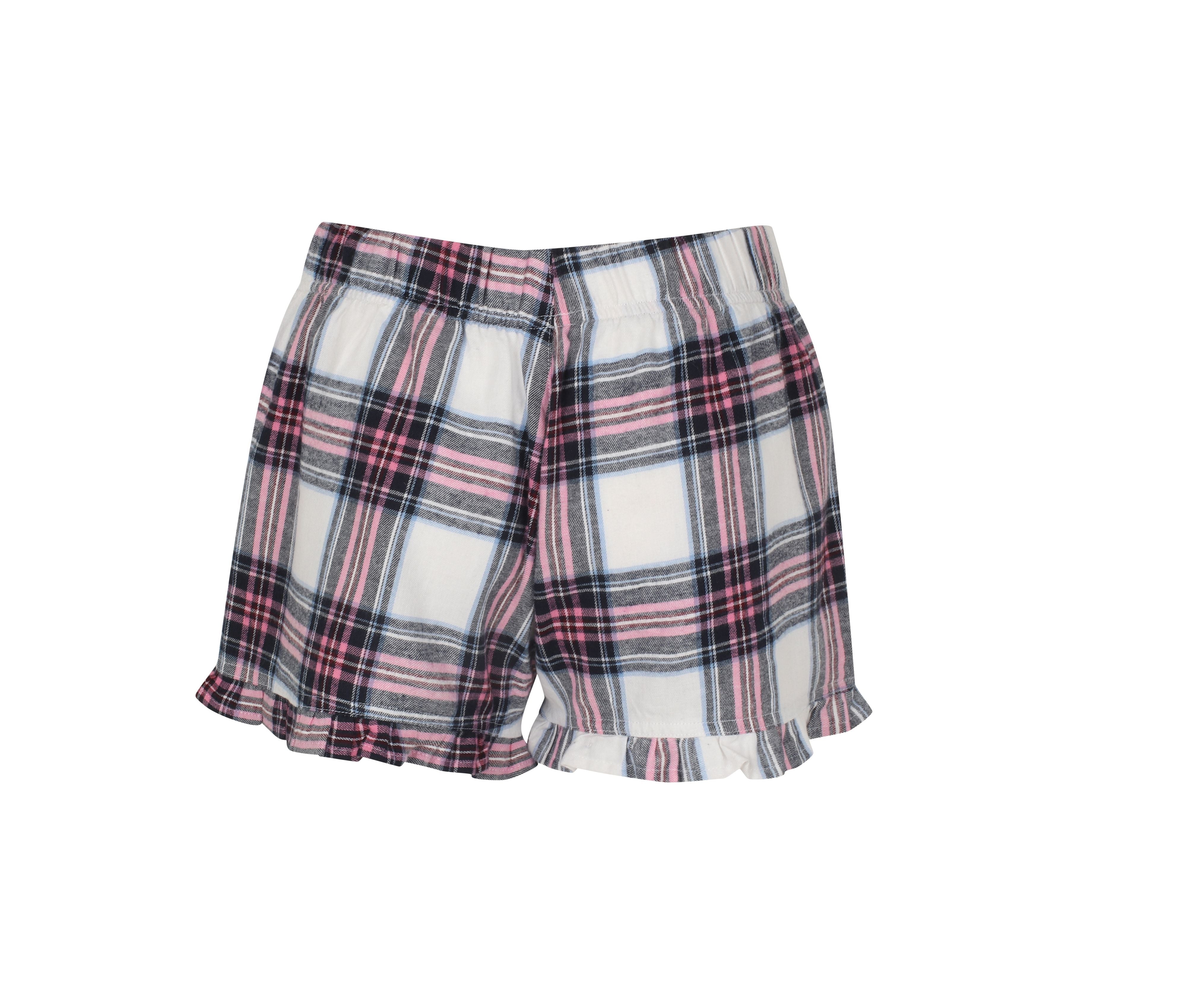 Short de Pyjama Femme - White/pink Check