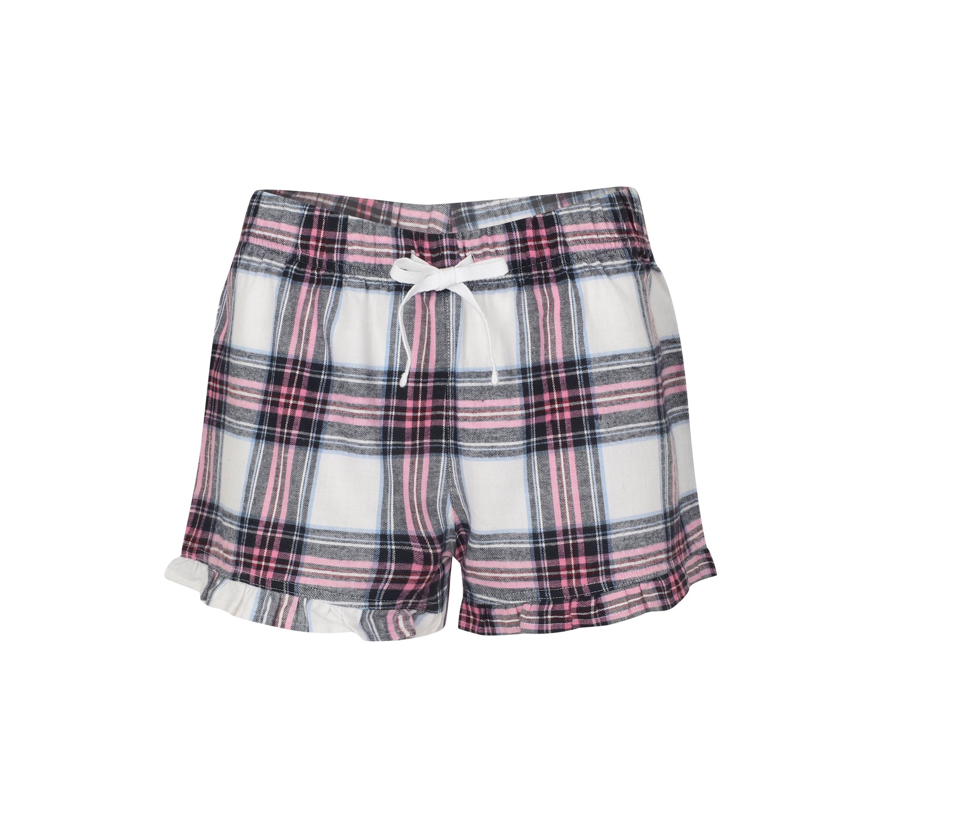 Short de Pyjama Femme - White/pink Check