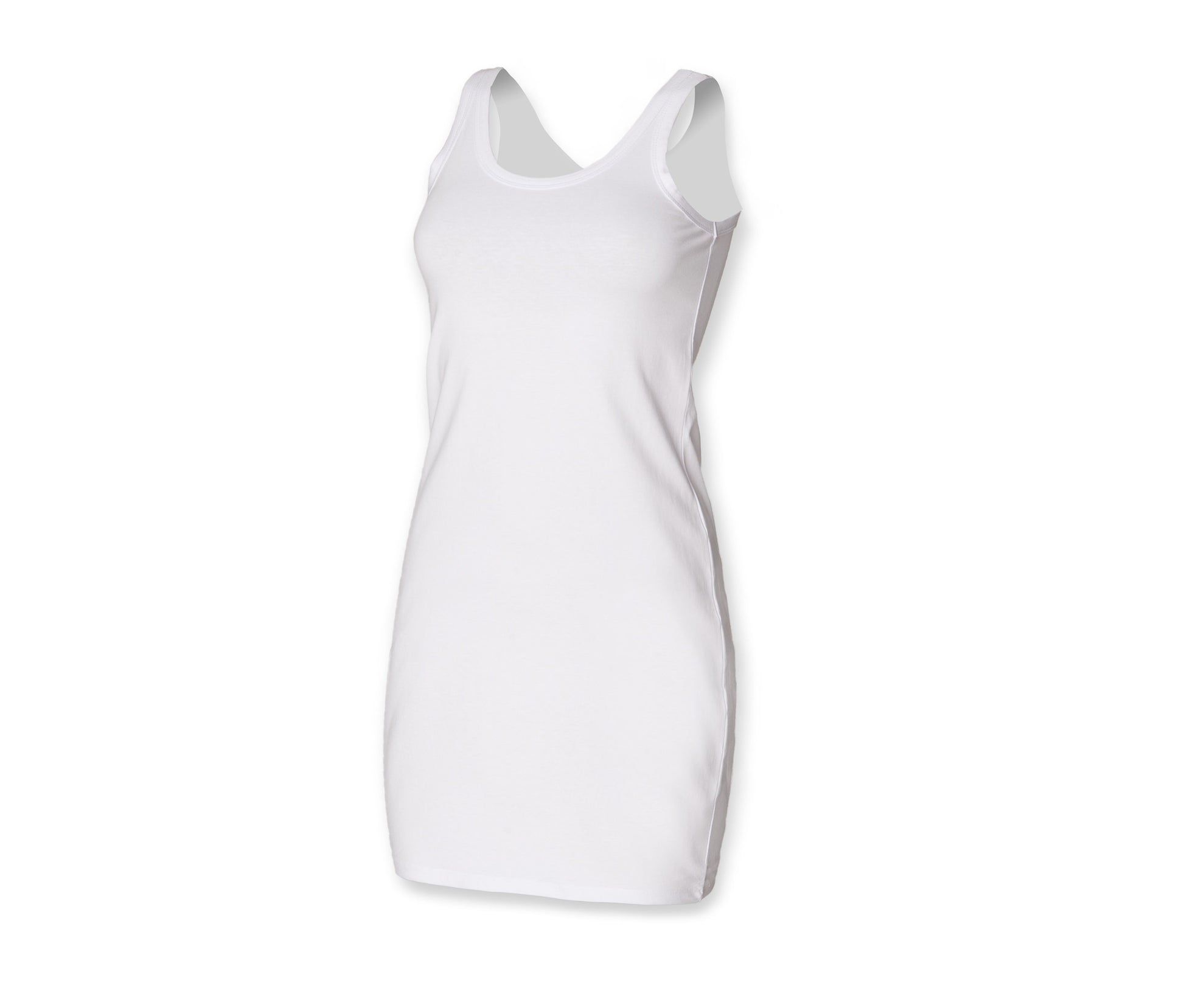 Robe Sans Manche - White
