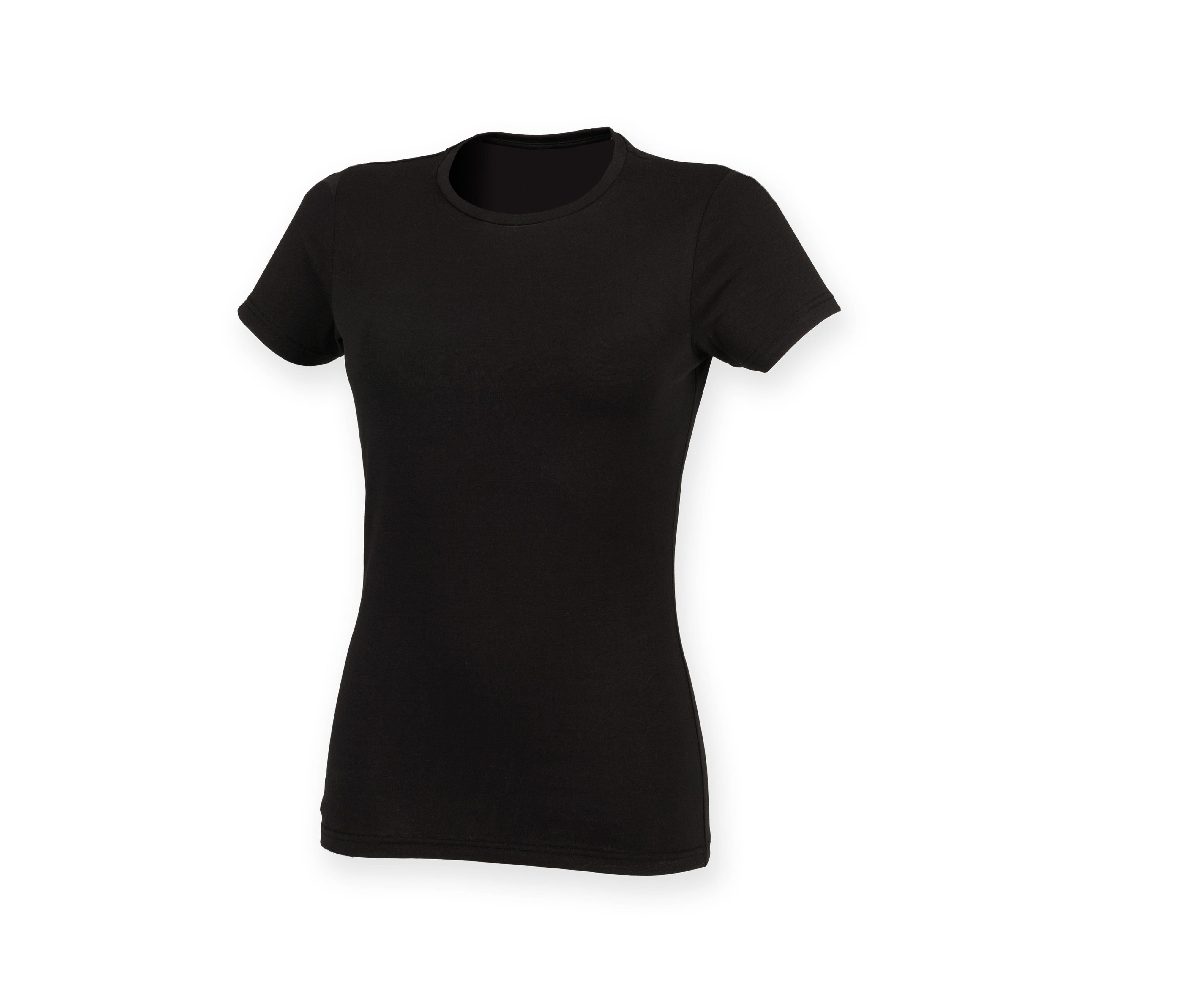 Tee-Shirt Stretch Femme - Black