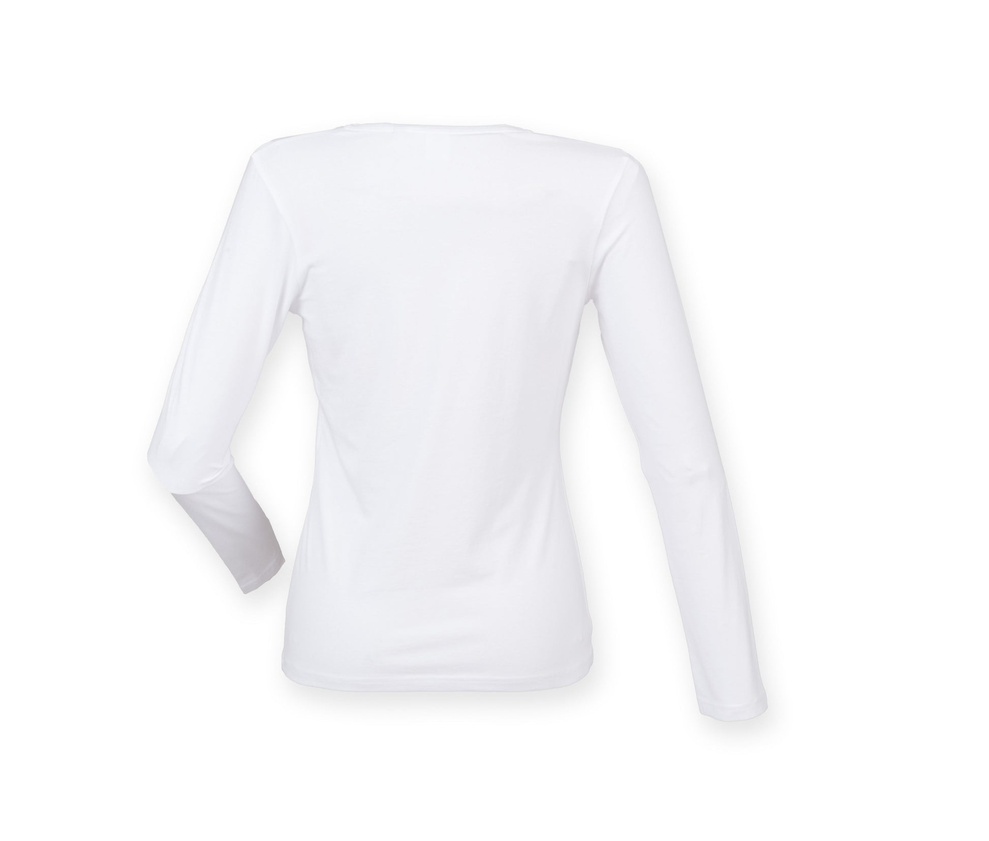 Tee-Shirt Stretch Femme Manches Longues - White