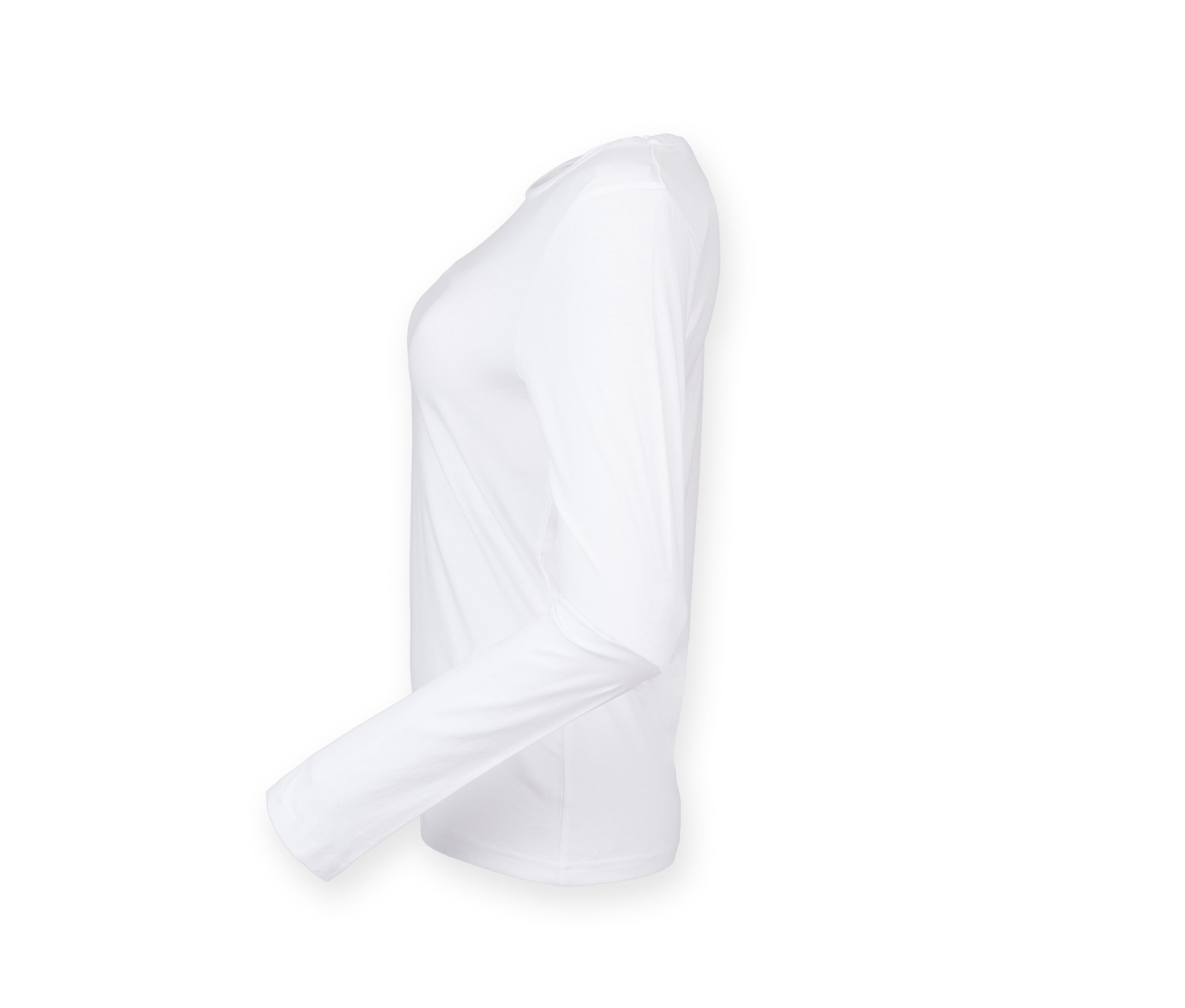 Tee-Shirt Stretch Femme Manches Longues - White