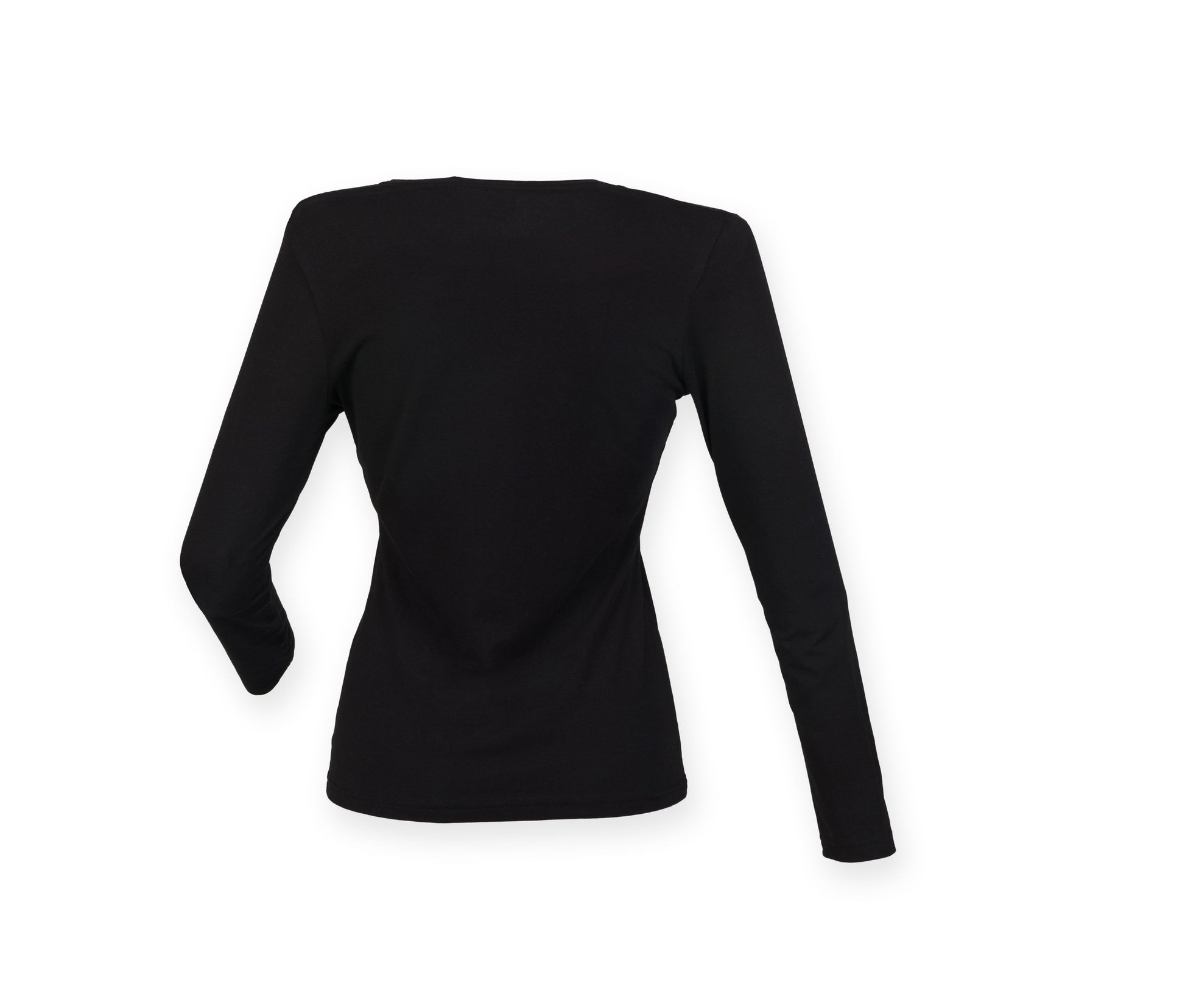 Tee-Shirt Stretch Femme Manches Longues - Black