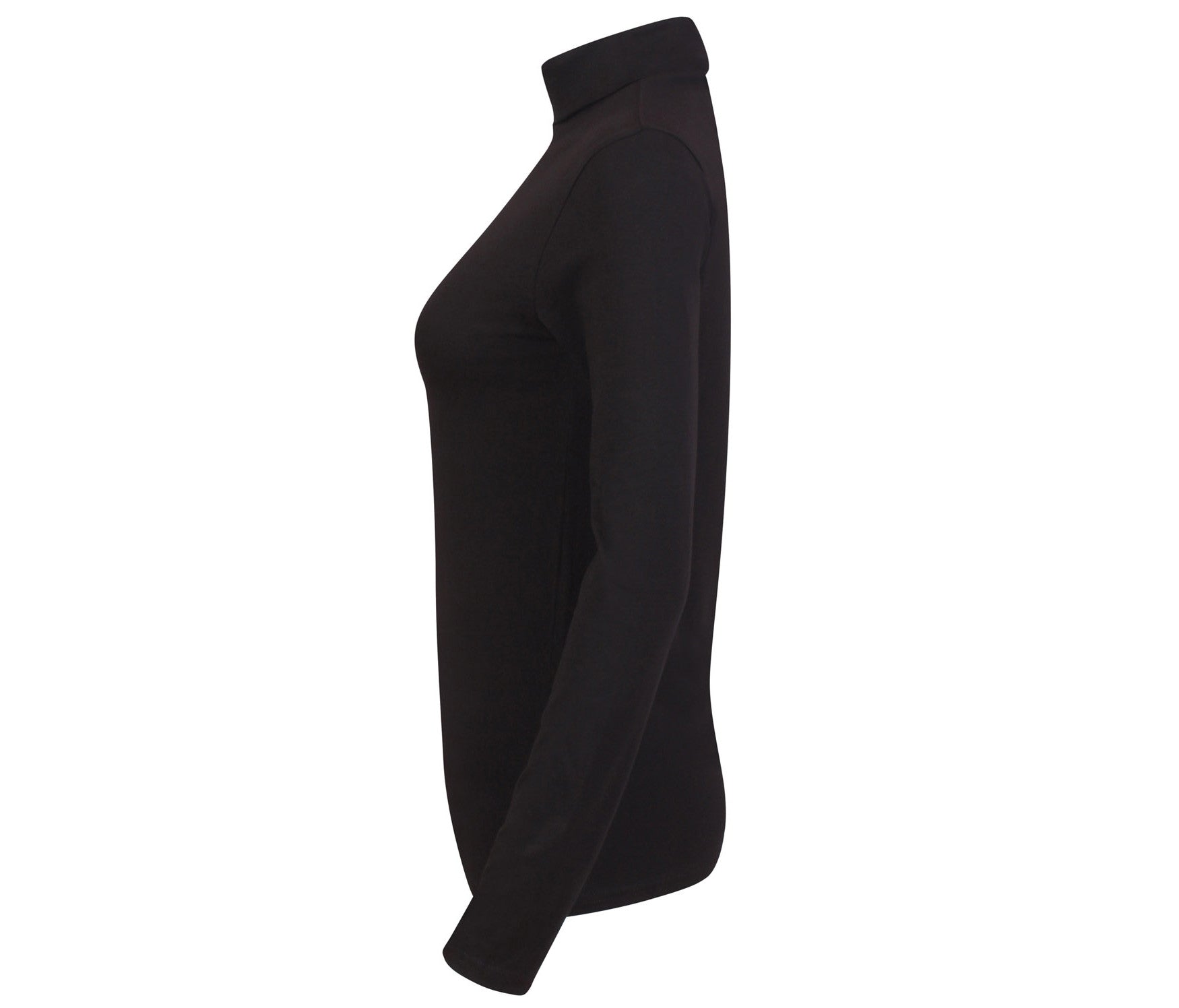 Tee-Shirt Col Roulé Femme - Black