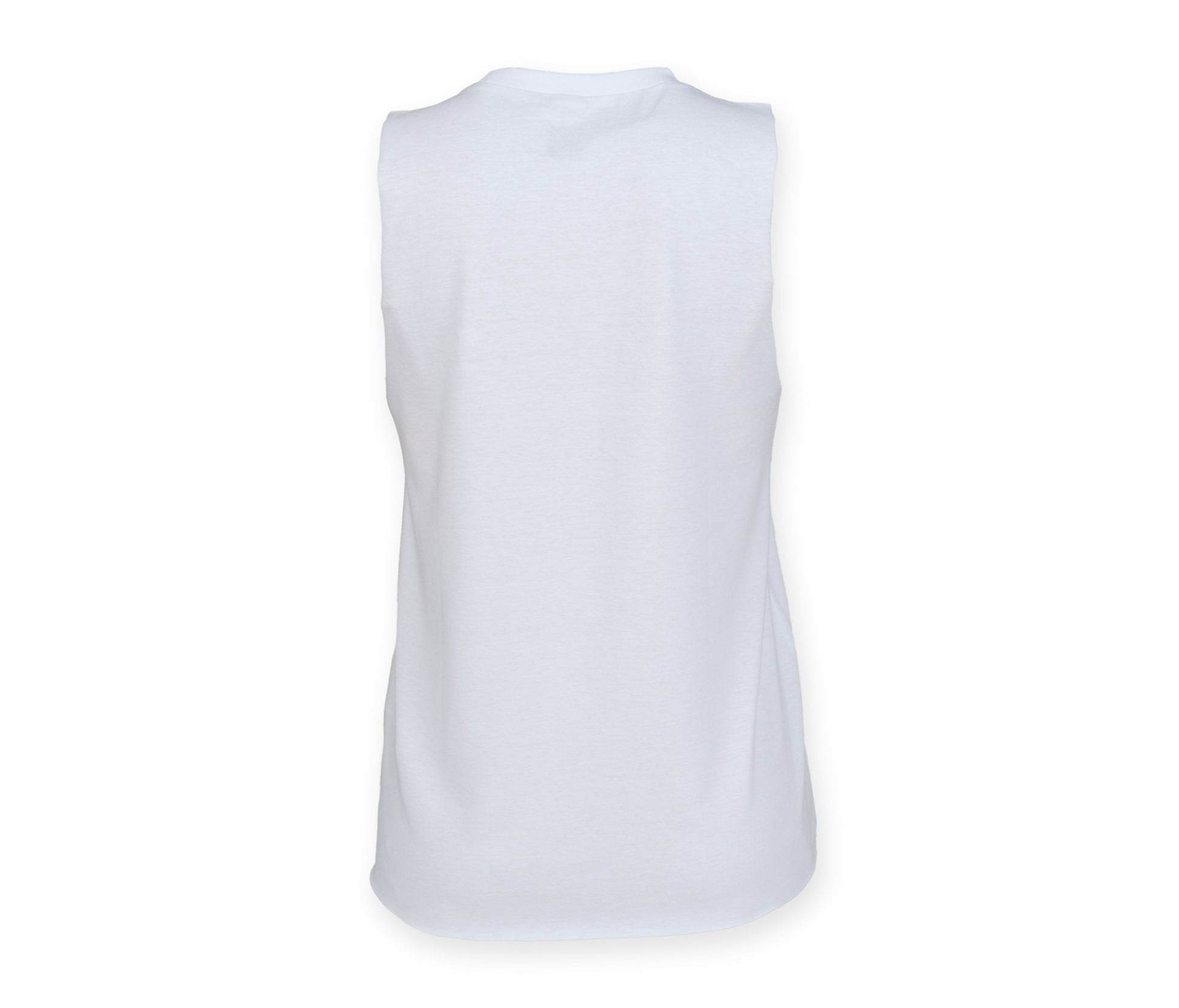 Débardeur Femme Emmanchures Échancrées - White