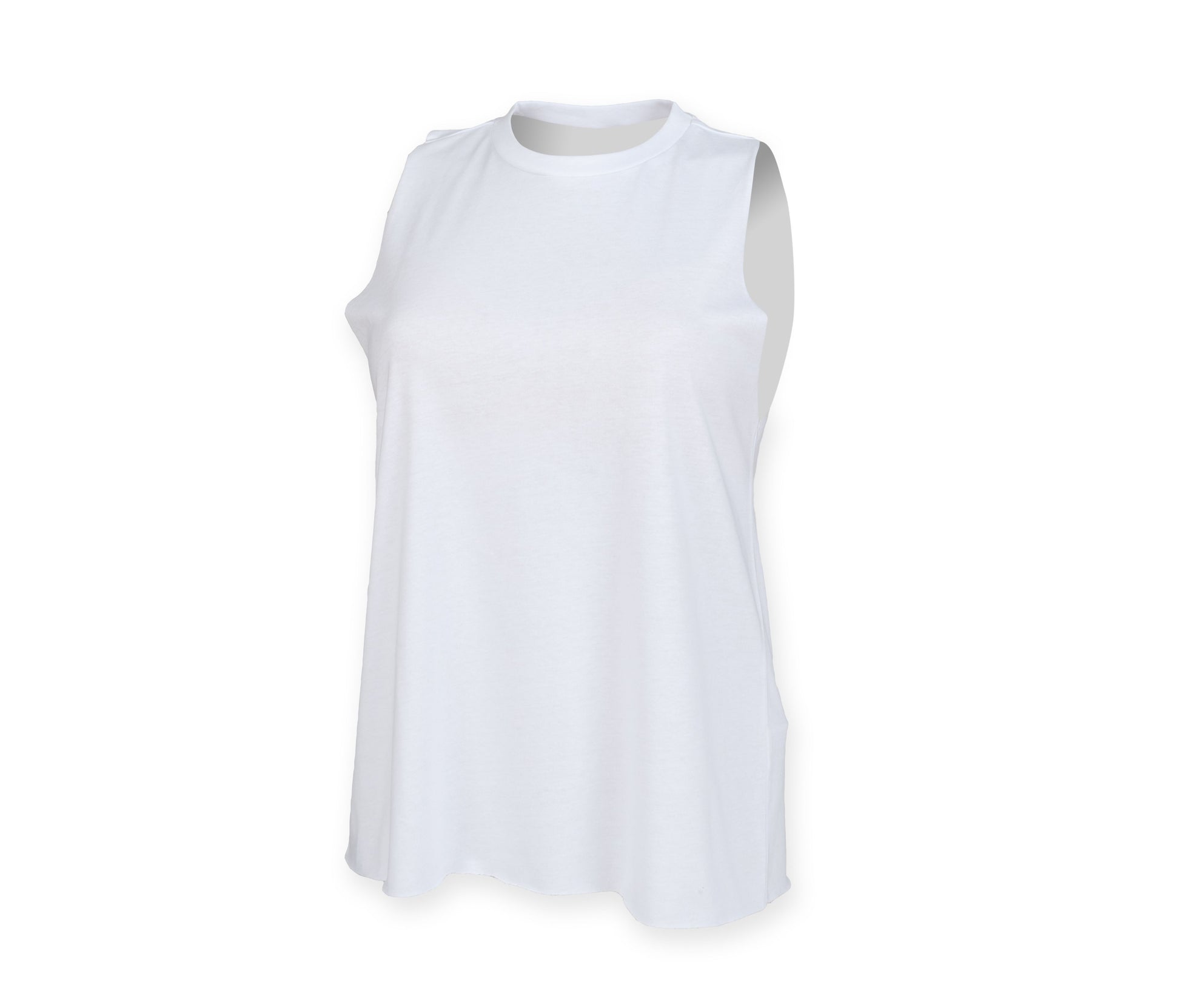 Débardeur Femme Emmanchures Échancrées - White