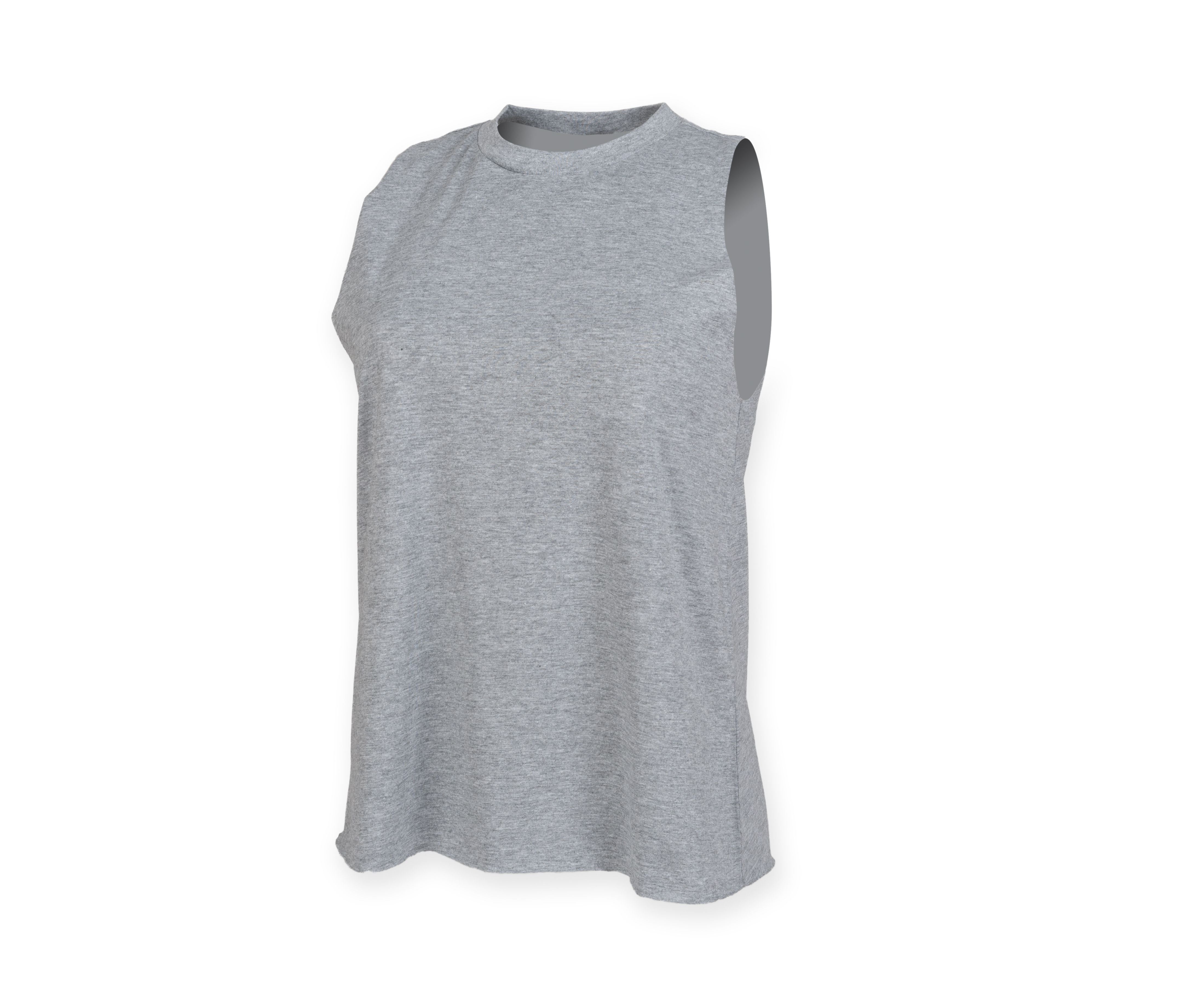 Débardeur Femme Emmanchures Échancrées - Heather Grey