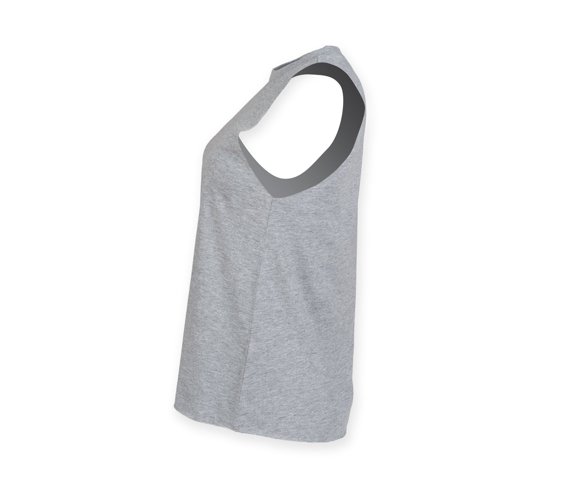 Débardeur Femme Emmanchures Échancrées - Heather Grey
