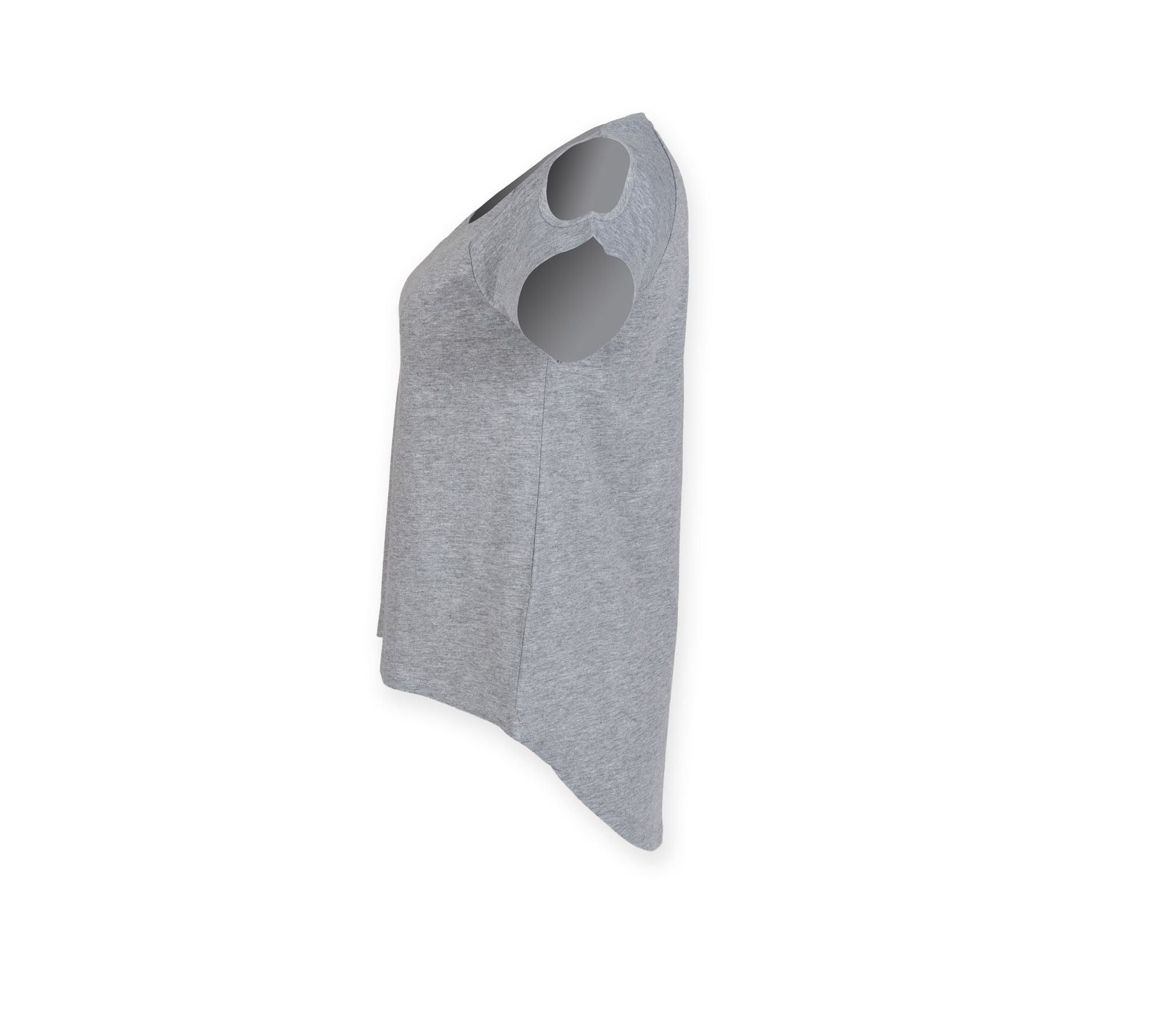 Tee-Shirt Dos Très Long - Heather Grey