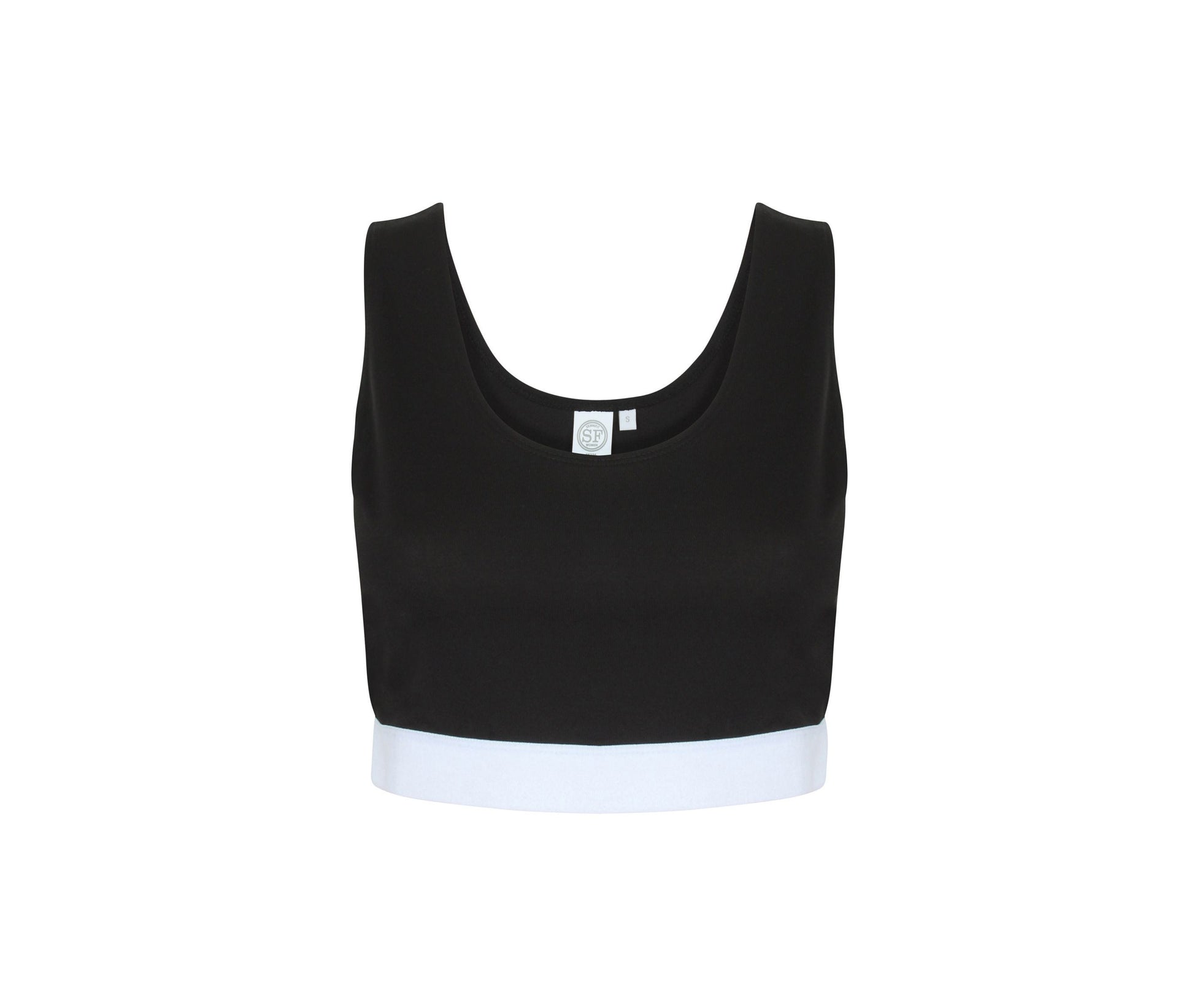 Tee-Shirt Court Femme - Black / White
