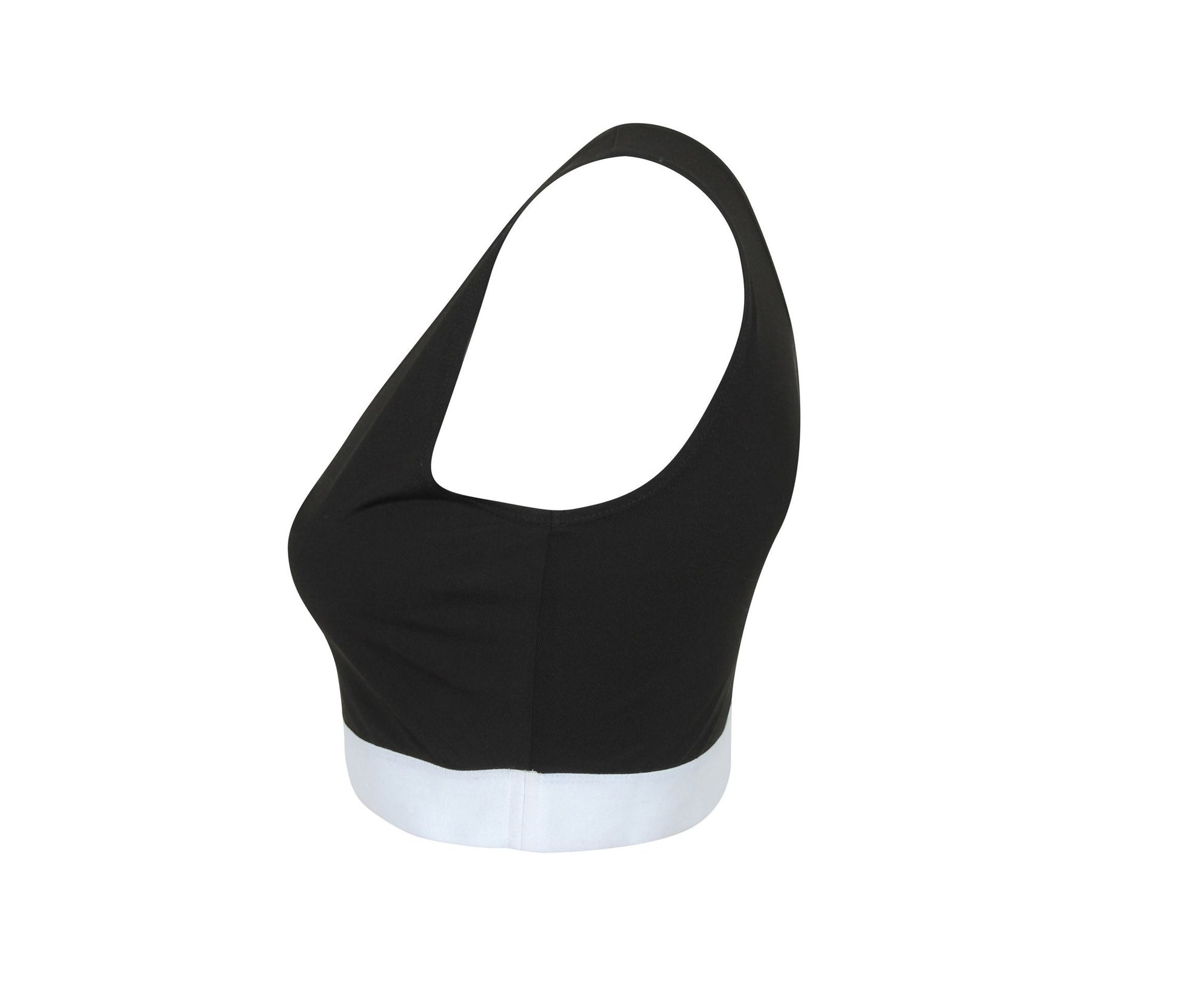 Tee-Shirt Court Femme - Black / White