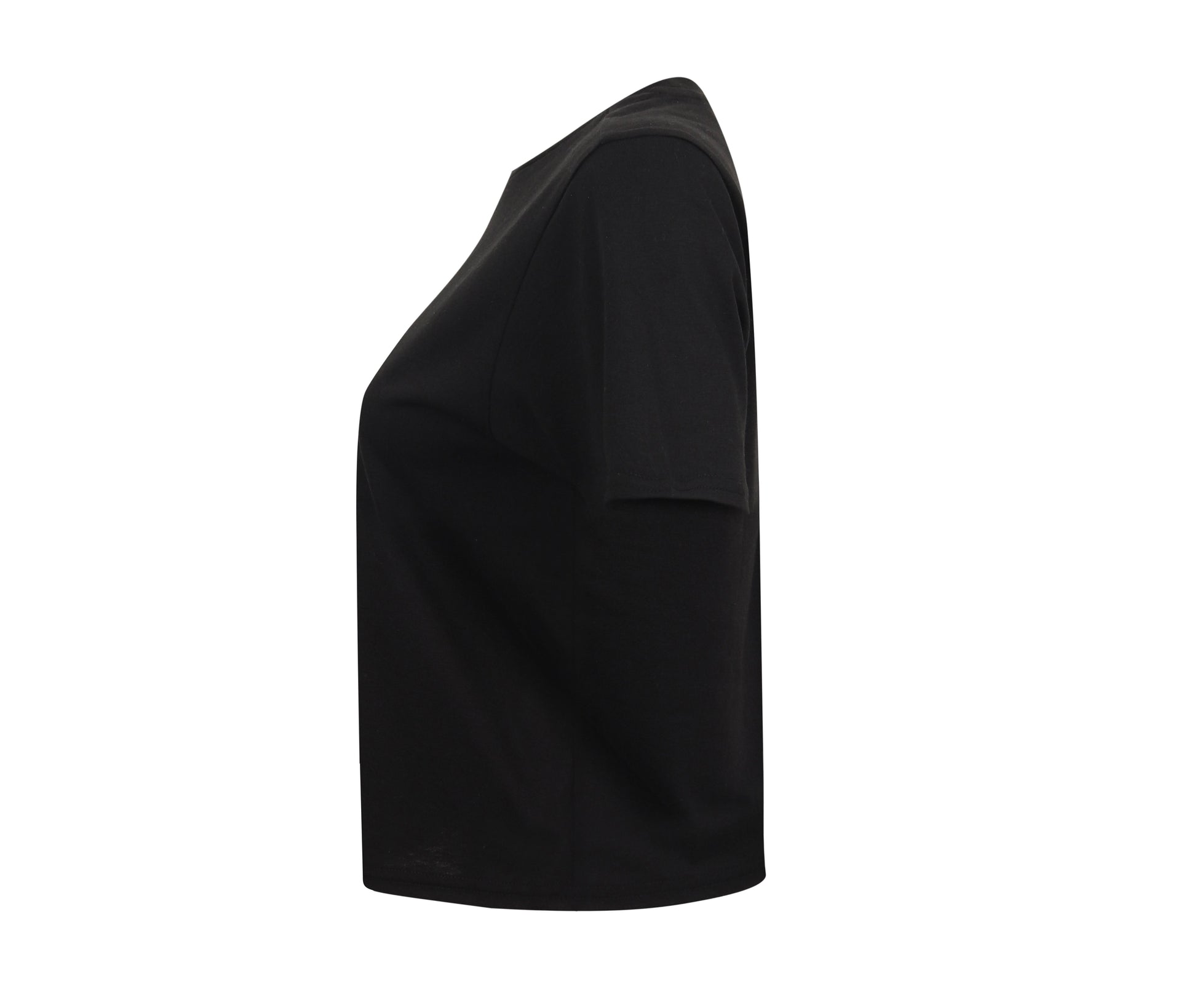 Tee-Shirt Court Femme - Black