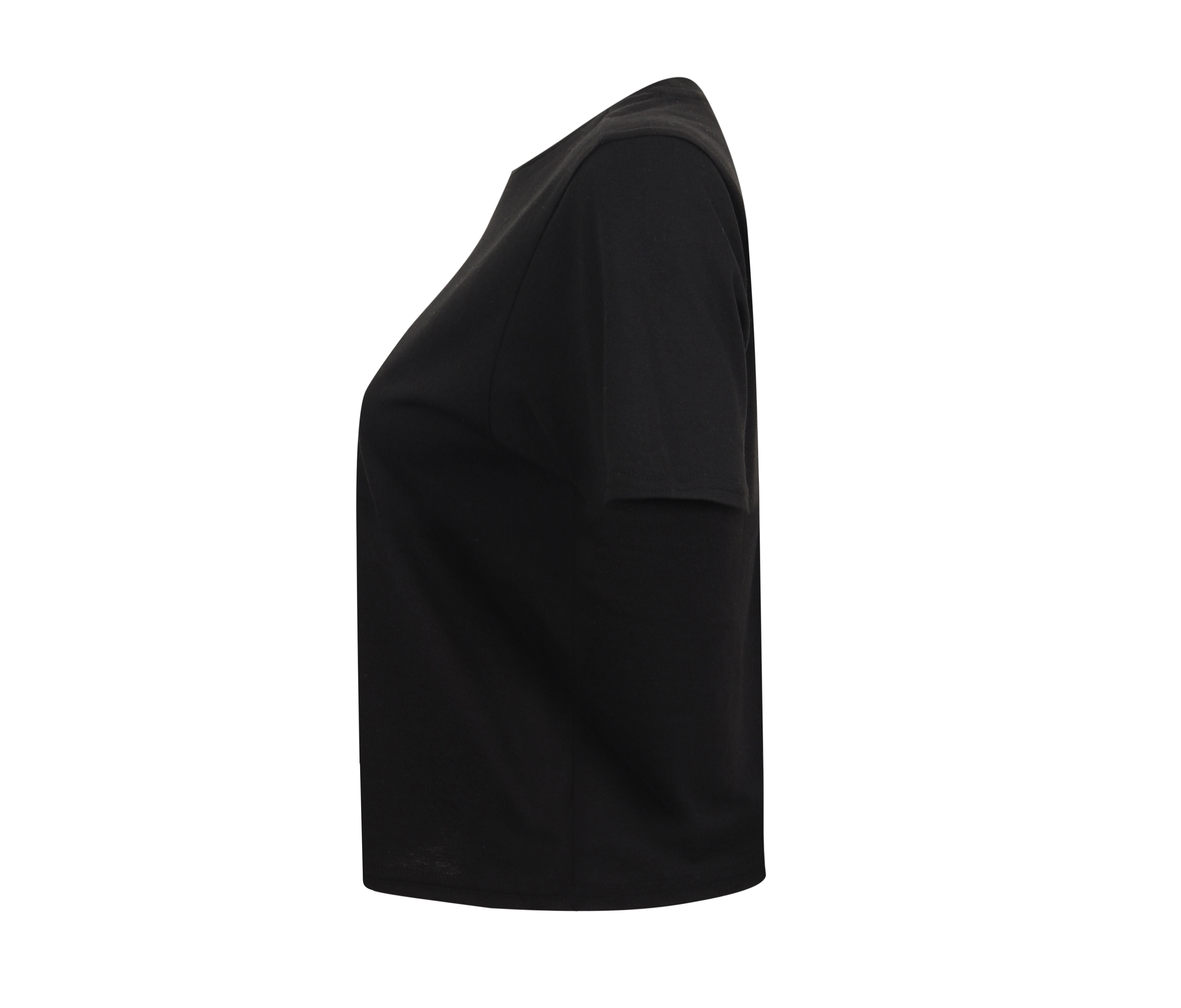 Tee-Shirt Court Femme - Black