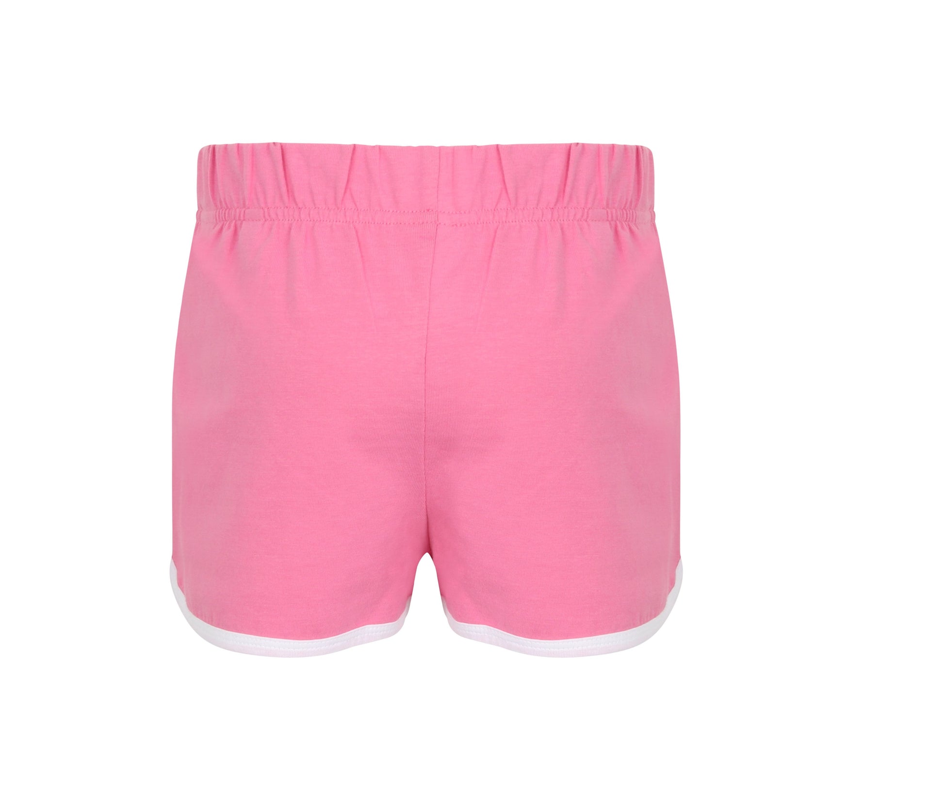 Short Rétro Enfant - Bright Pink/white