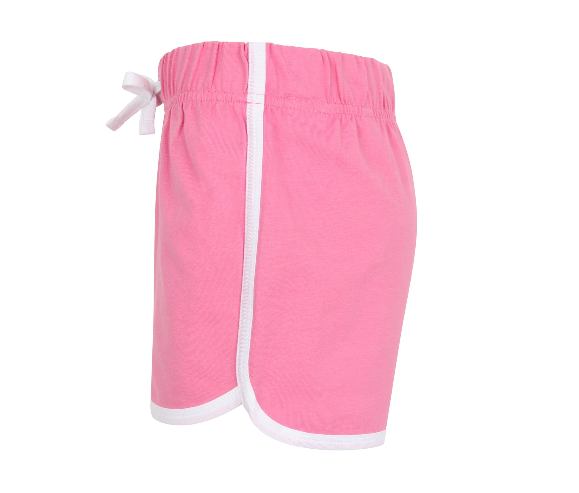 Short Rétro Enfant - Bright Pink/white