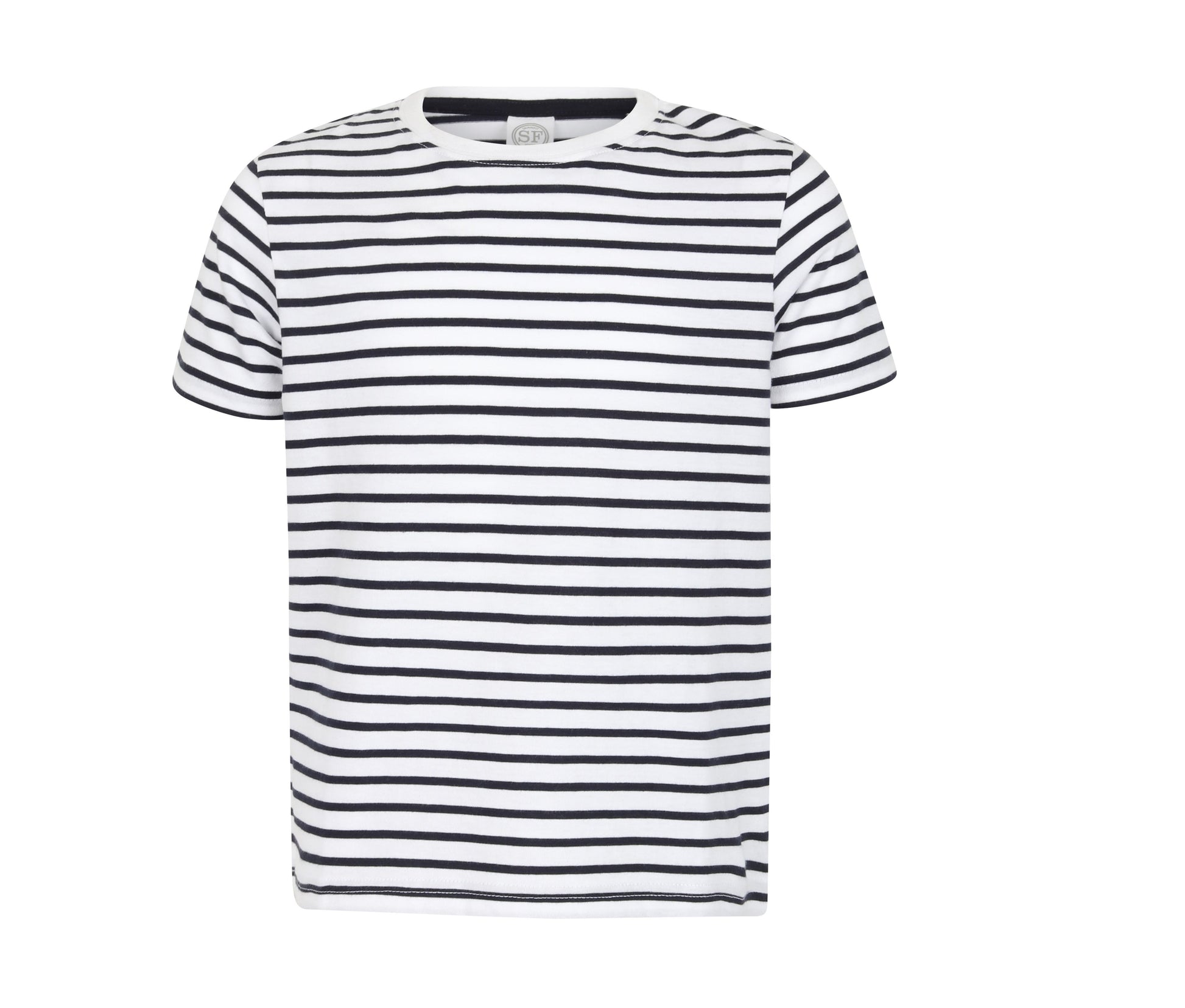 Tee-Shirt Marinière Enfant - White/oxford Navy