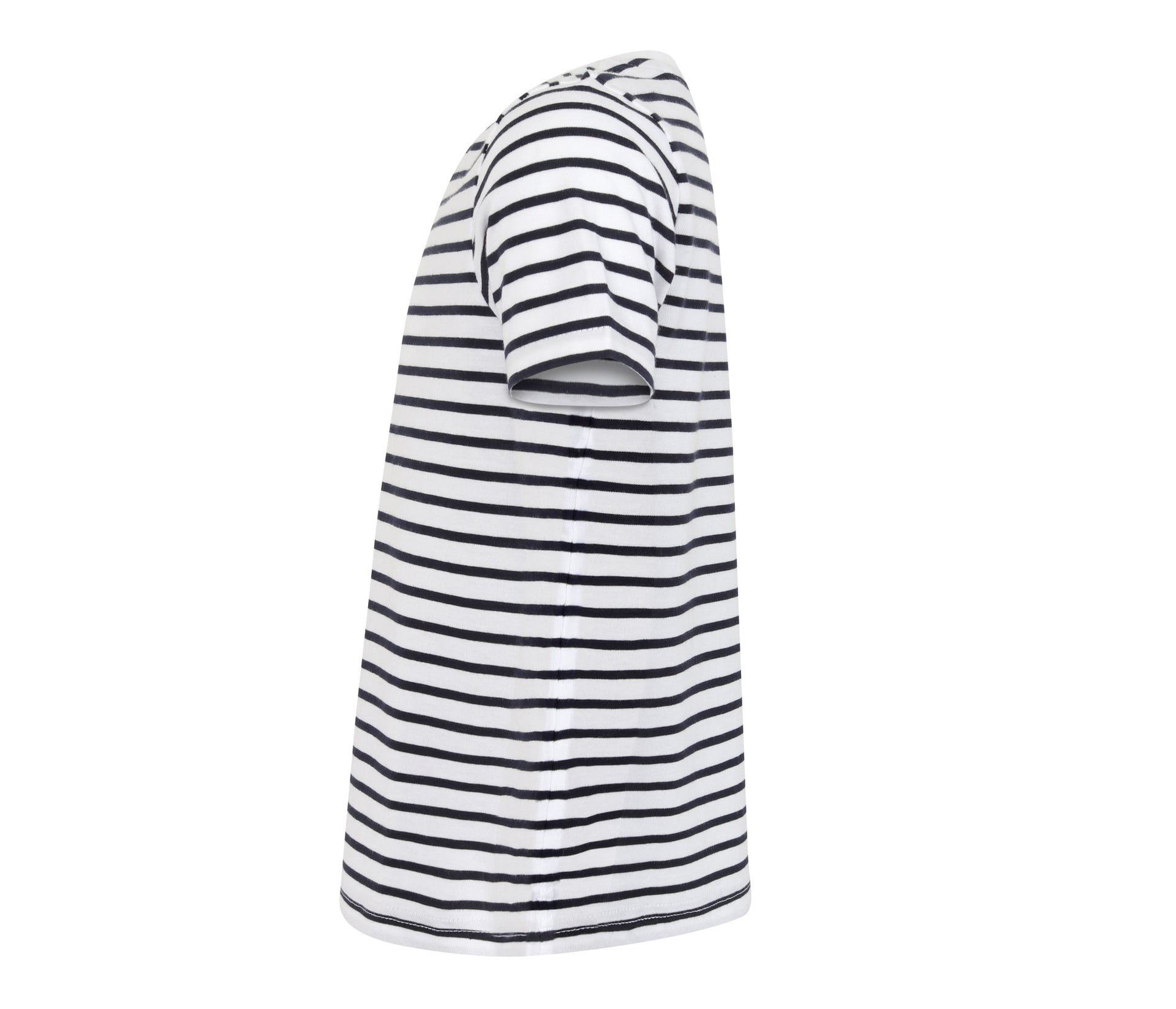 Tee-Shirt Marinière Enfant - White/oxford Navy