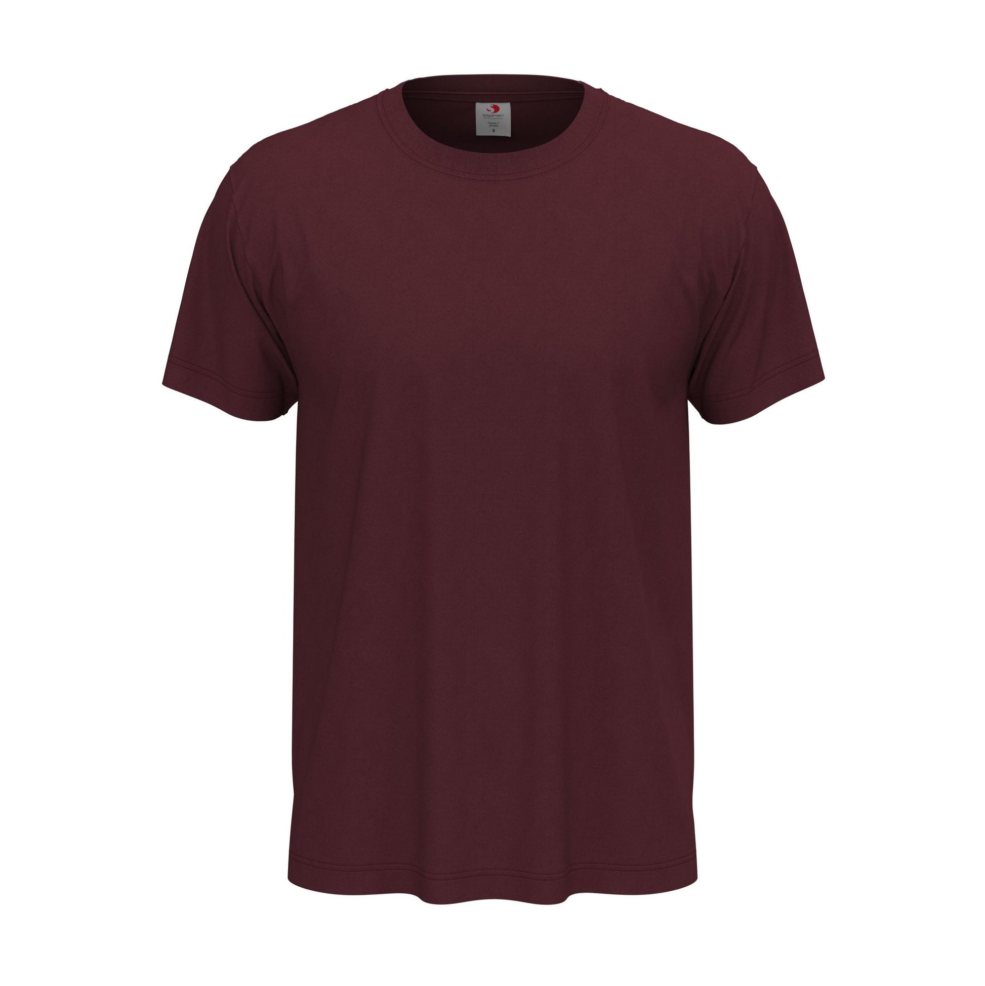 Tee-Shirt Unisexe Col Rond - Burgundy Red