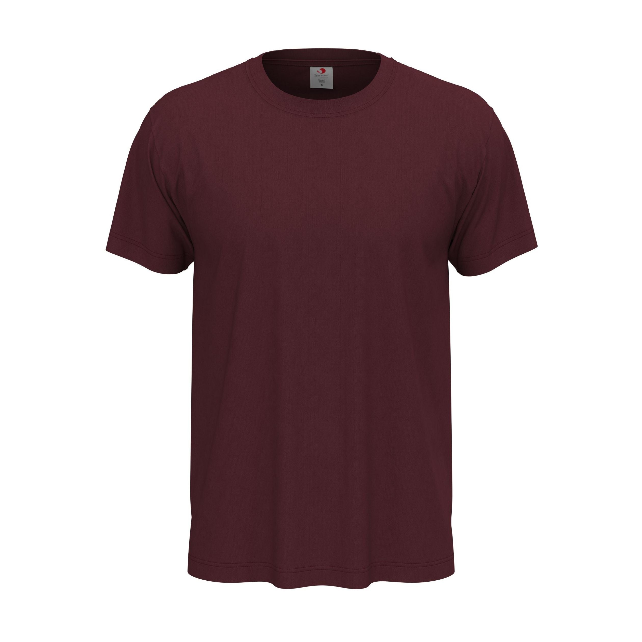 Tee-Shirt Unisexe Col Rond - Burgundy Red