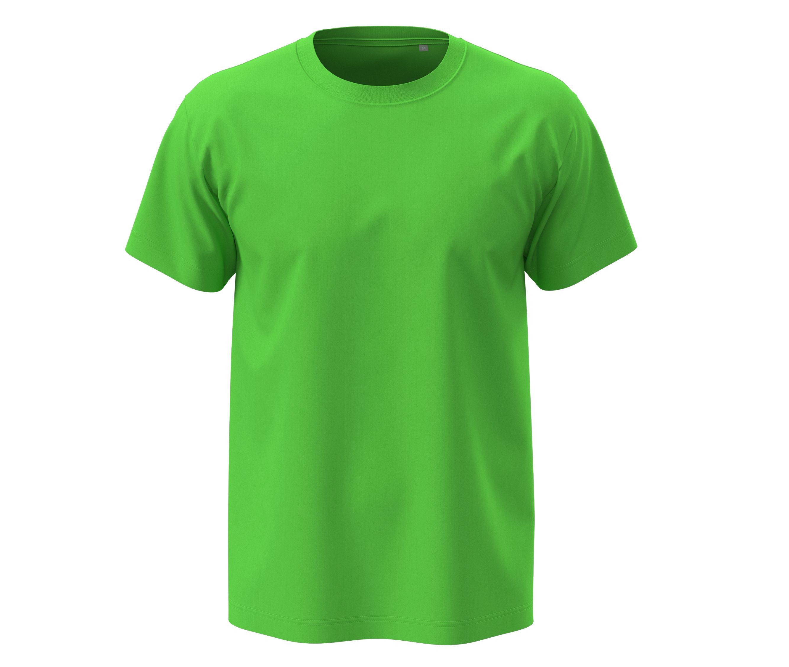 Tee-Shirt Col Rond Homme - Kiwi Green
