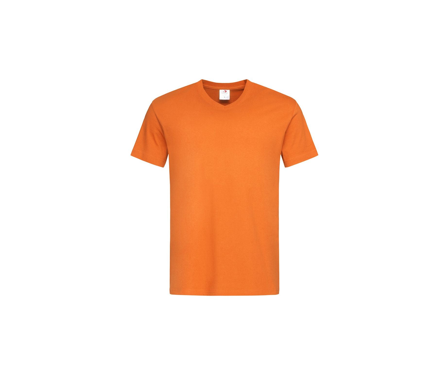 Tee-Shirt Homme Col V - Orange